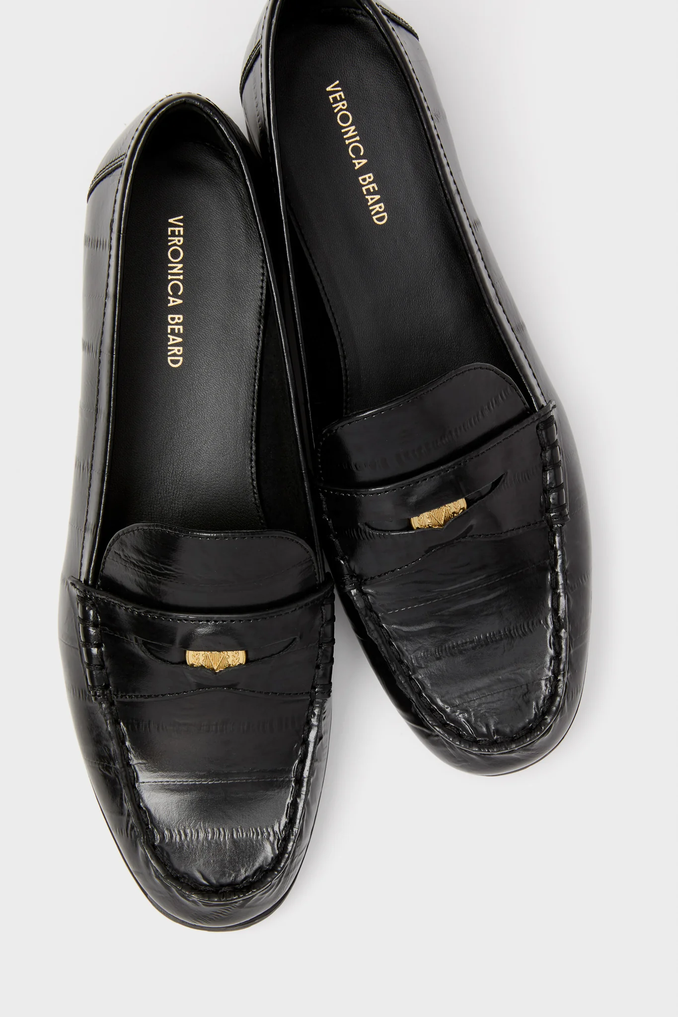 Black Penny Lug Loafers - Image 2