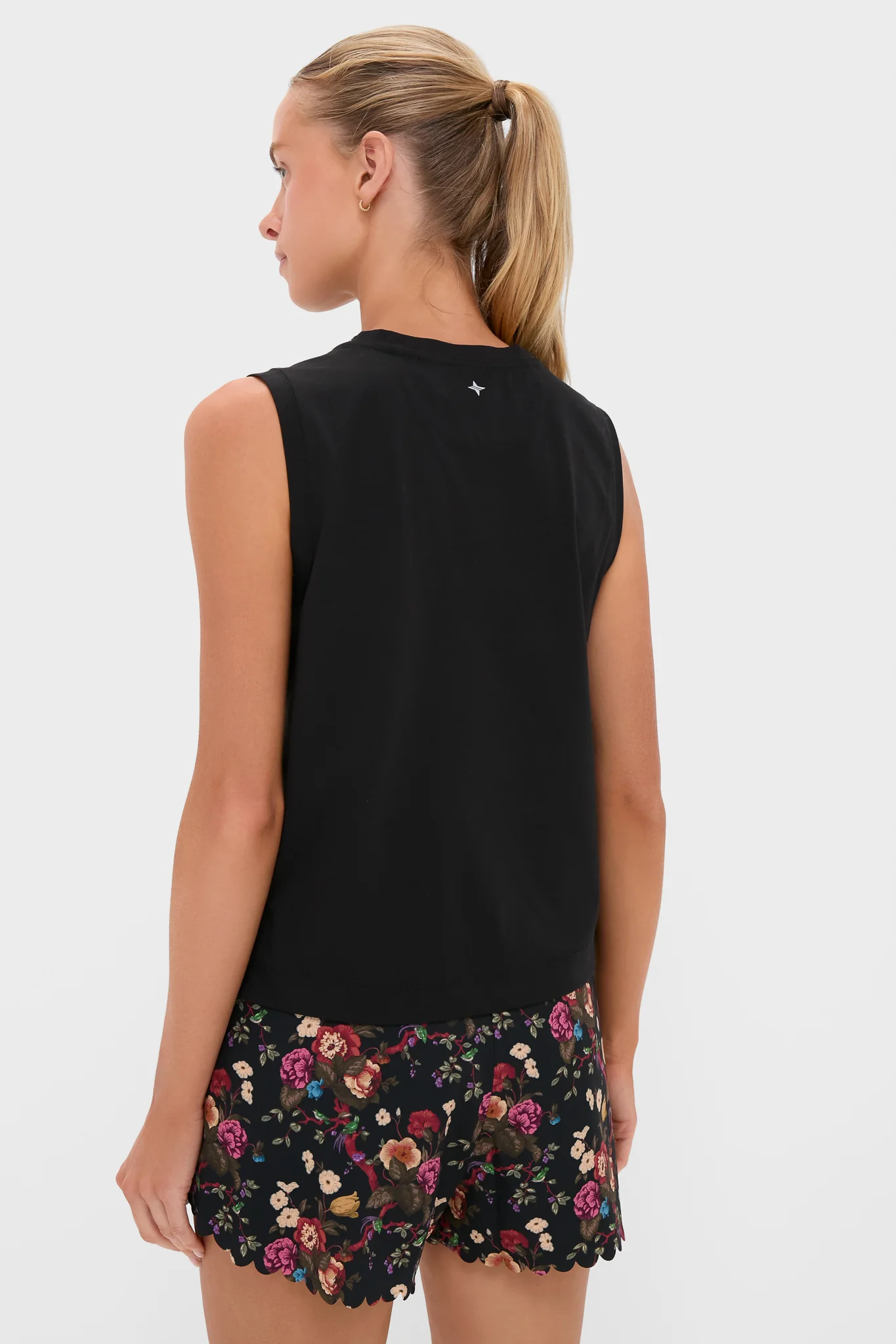 Black Performance Cotton Sasha Tank - Image 4