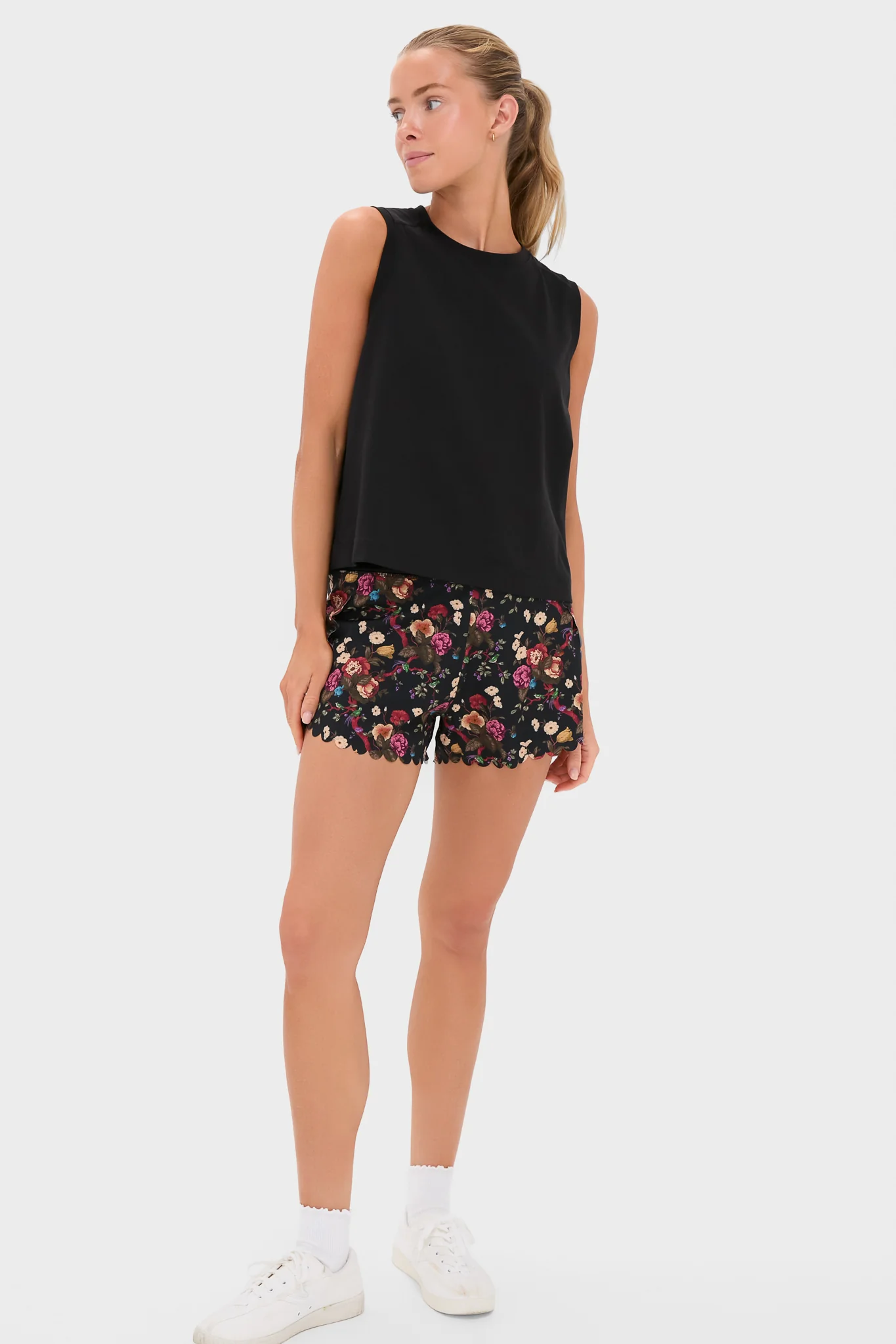 Black Performance Cotton Sasha Tank - Image 6