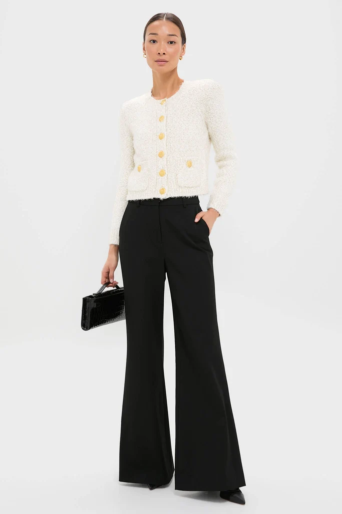 Black Pillar Wide Leg Pant - Image 2