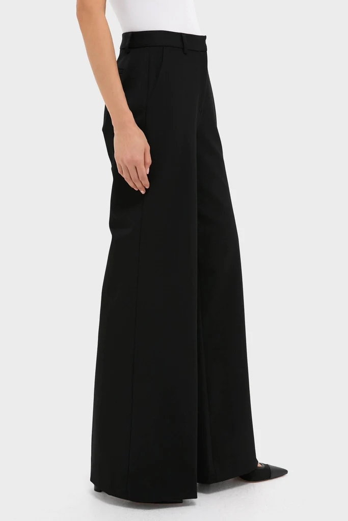 Black Pillar Wide Leg Pant - Image 3