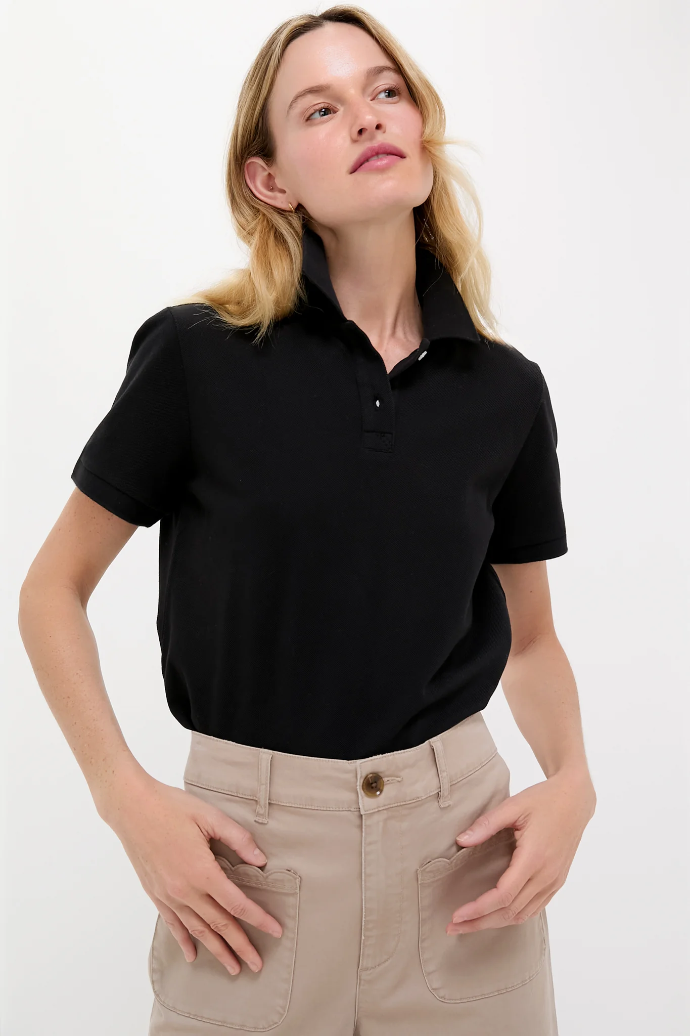 Black Pique Pique Murray Classic Polo - Image 2