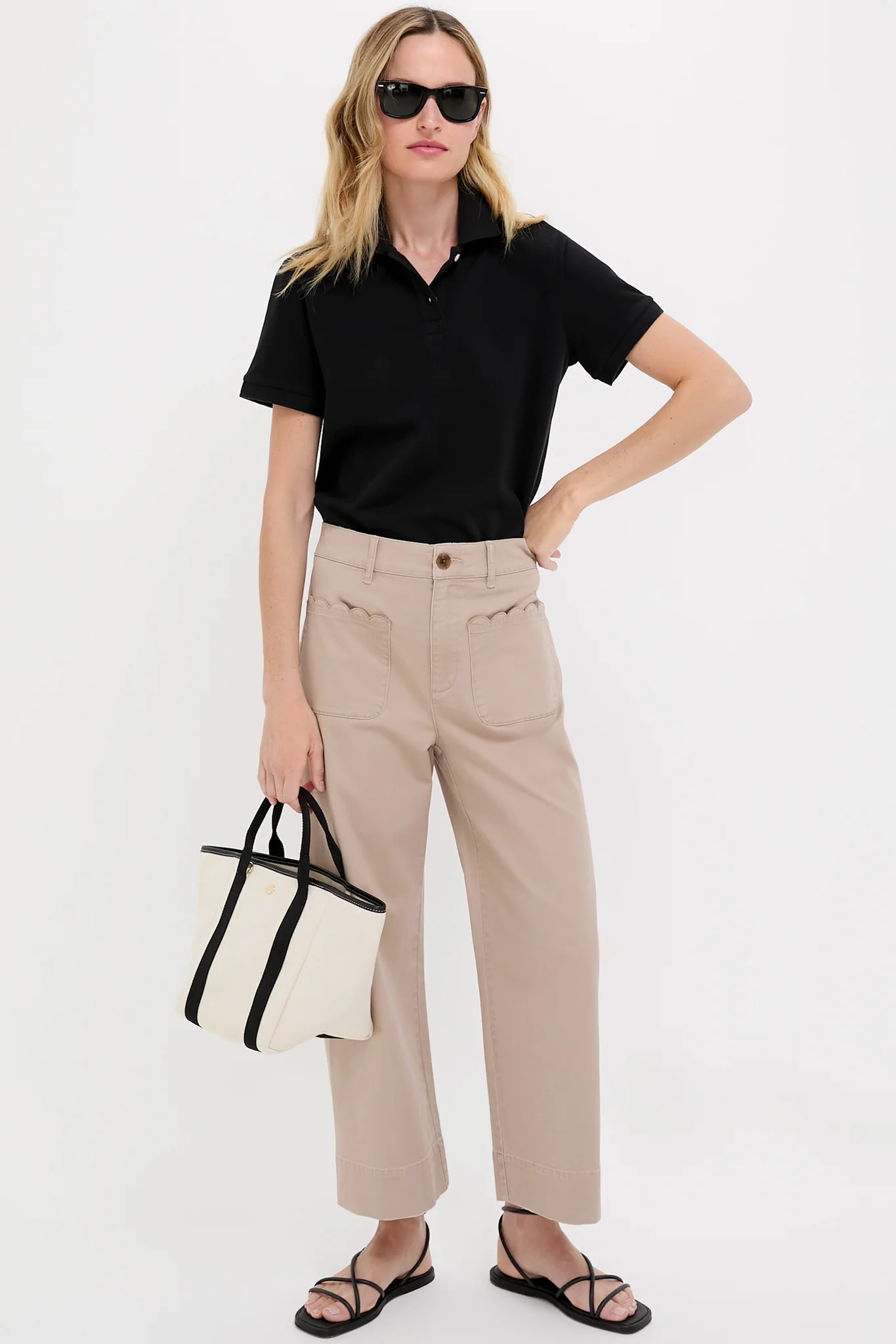 Black Pique Pique Murray Classic Polo - Image 3