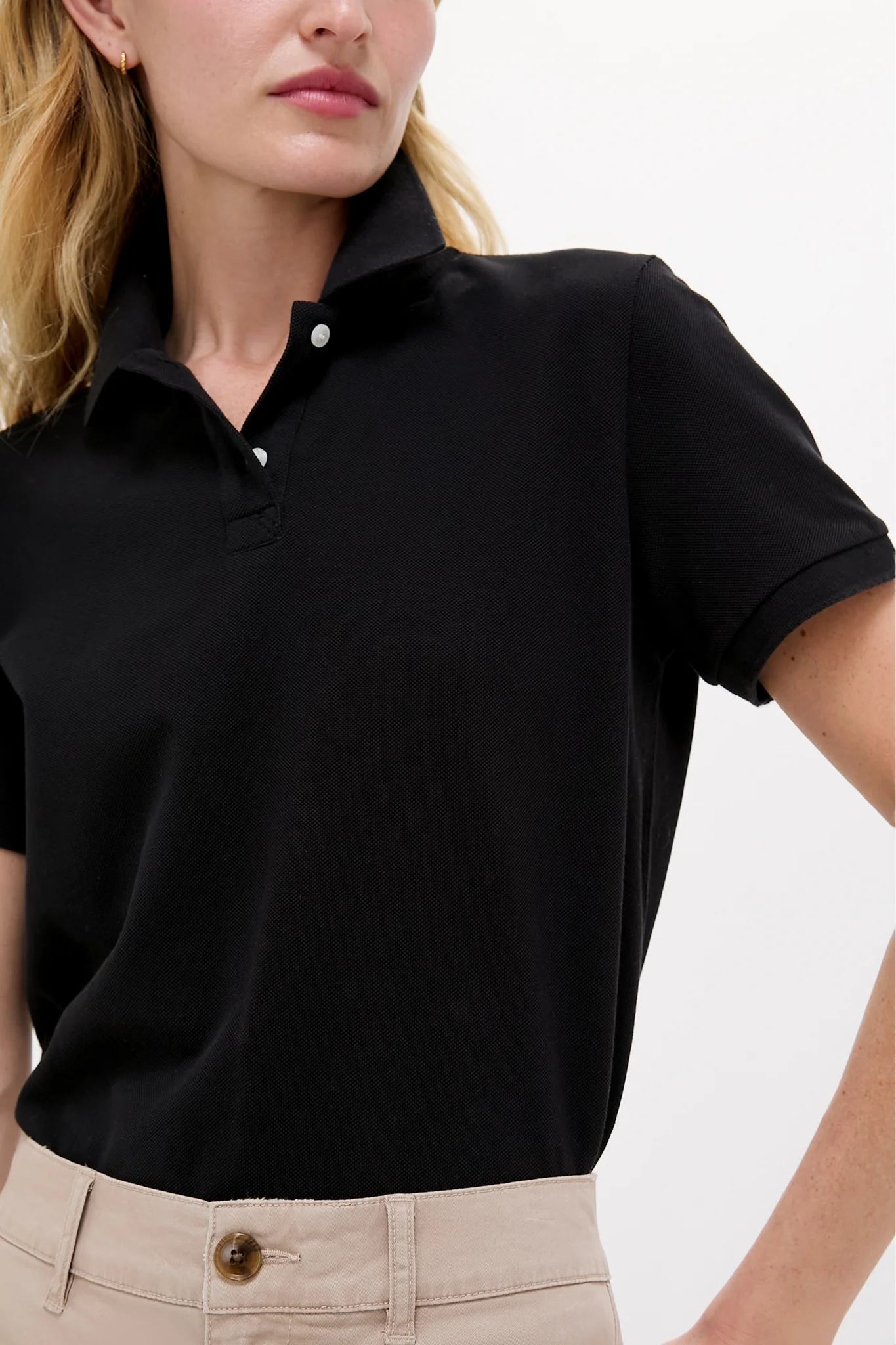 Black Pique Pique Murray Classic Polo - Image 6