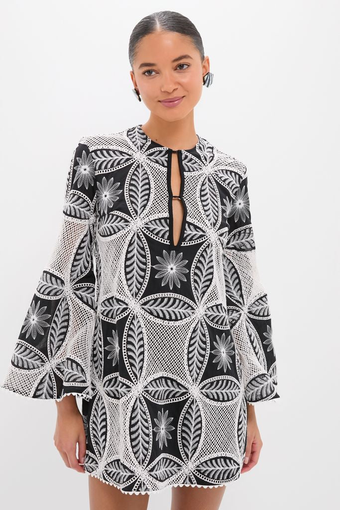 Black Plain Gia Mini Dress