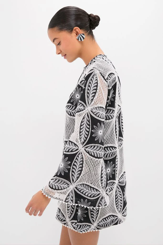 Black Plain Gia Mini Dress - Image 3