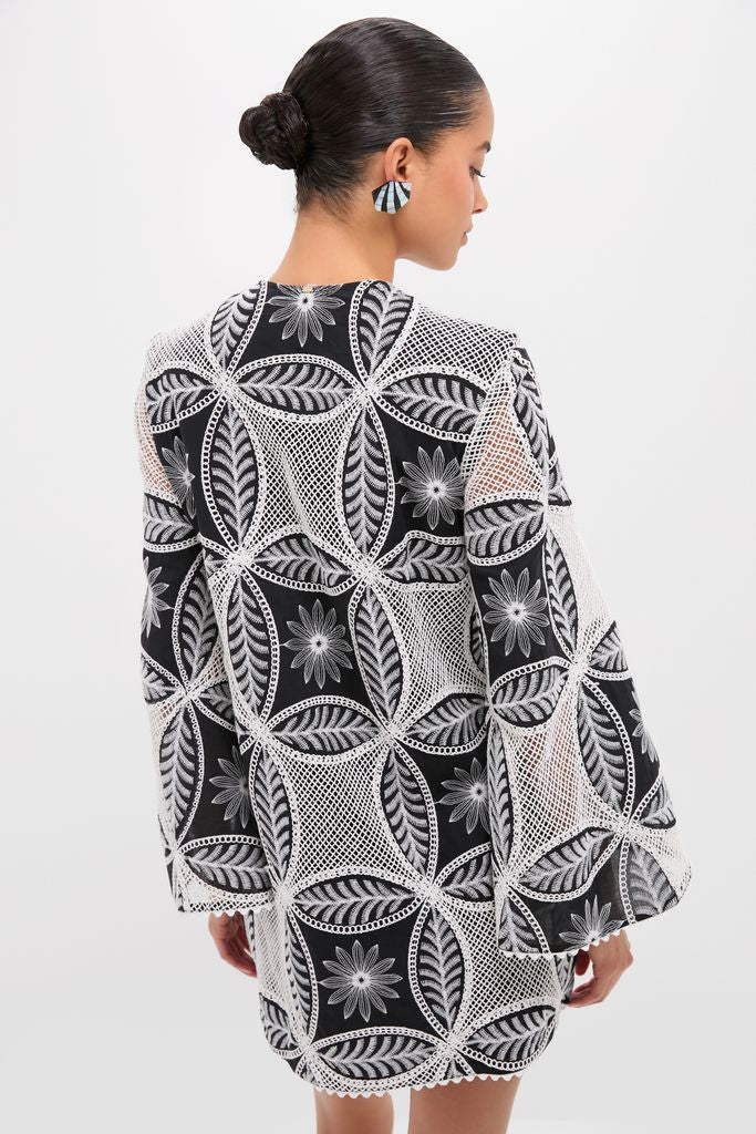 Black Plain Gia Mini Dress - Image 4