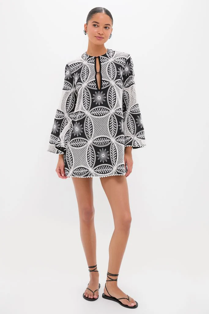 Black Plain Gia Mini Dress - Image 6