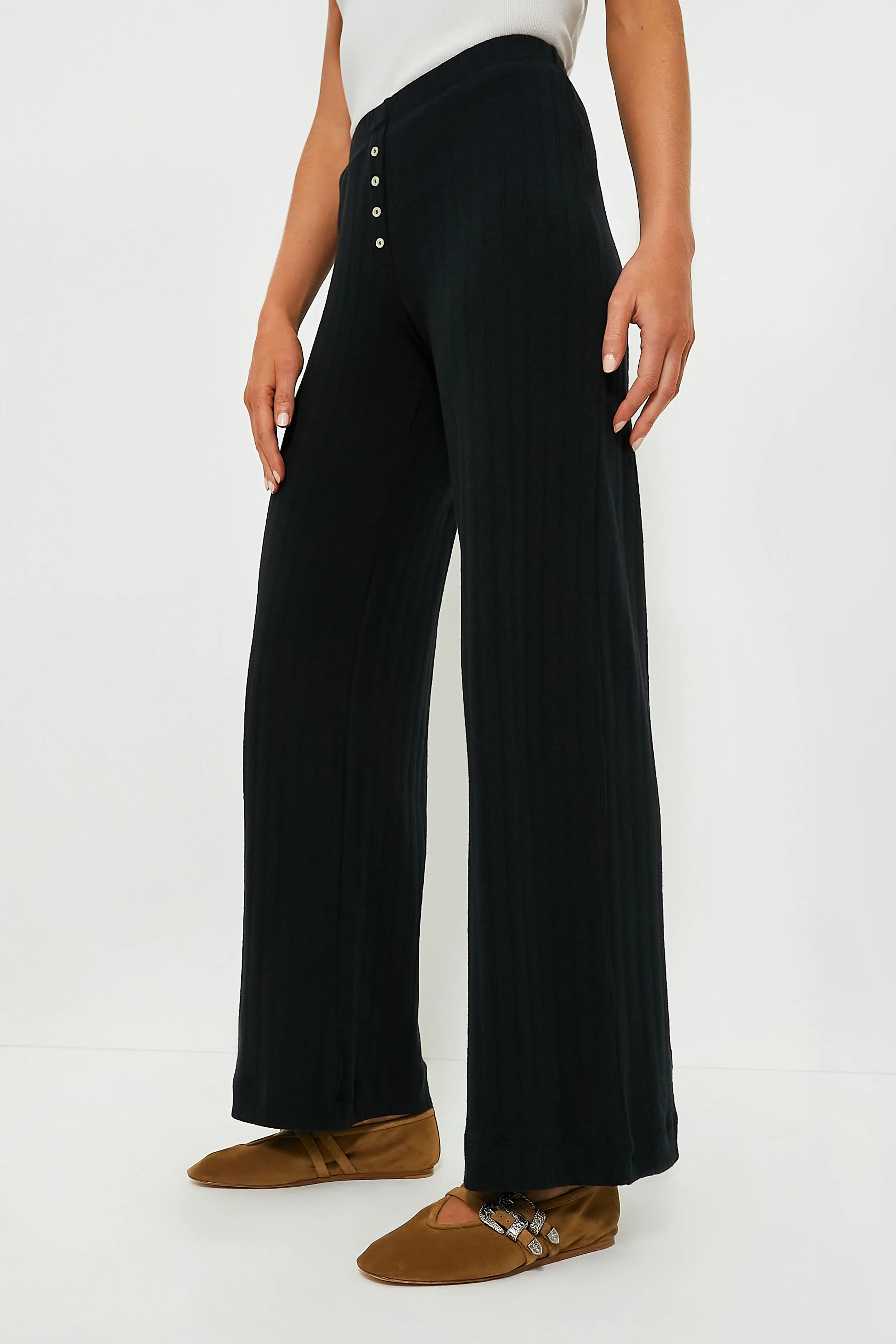 Black Pointelle Boxer Pant - Image 3
