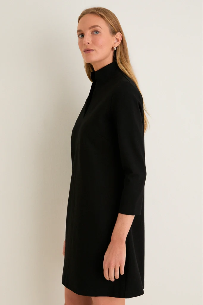 Black Ponte Clifton Dress - Image 3