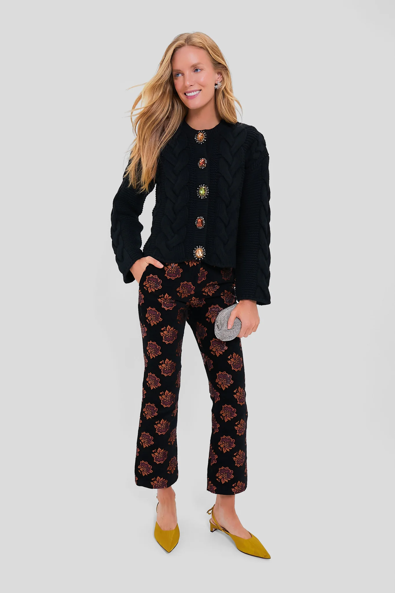Black Portrait Cardigan - Image 2