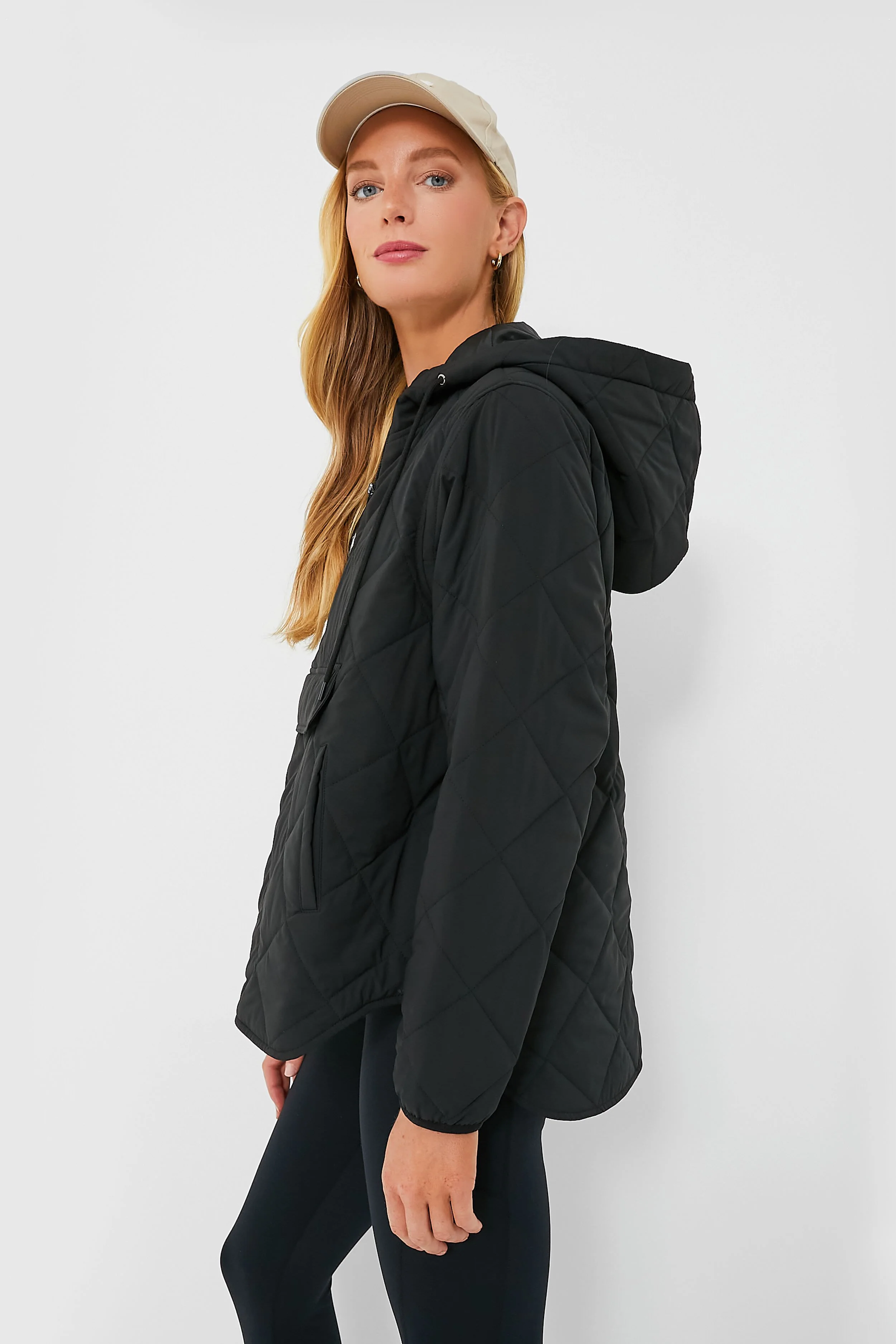 Black Quilted Bennett Pullover - Image 3