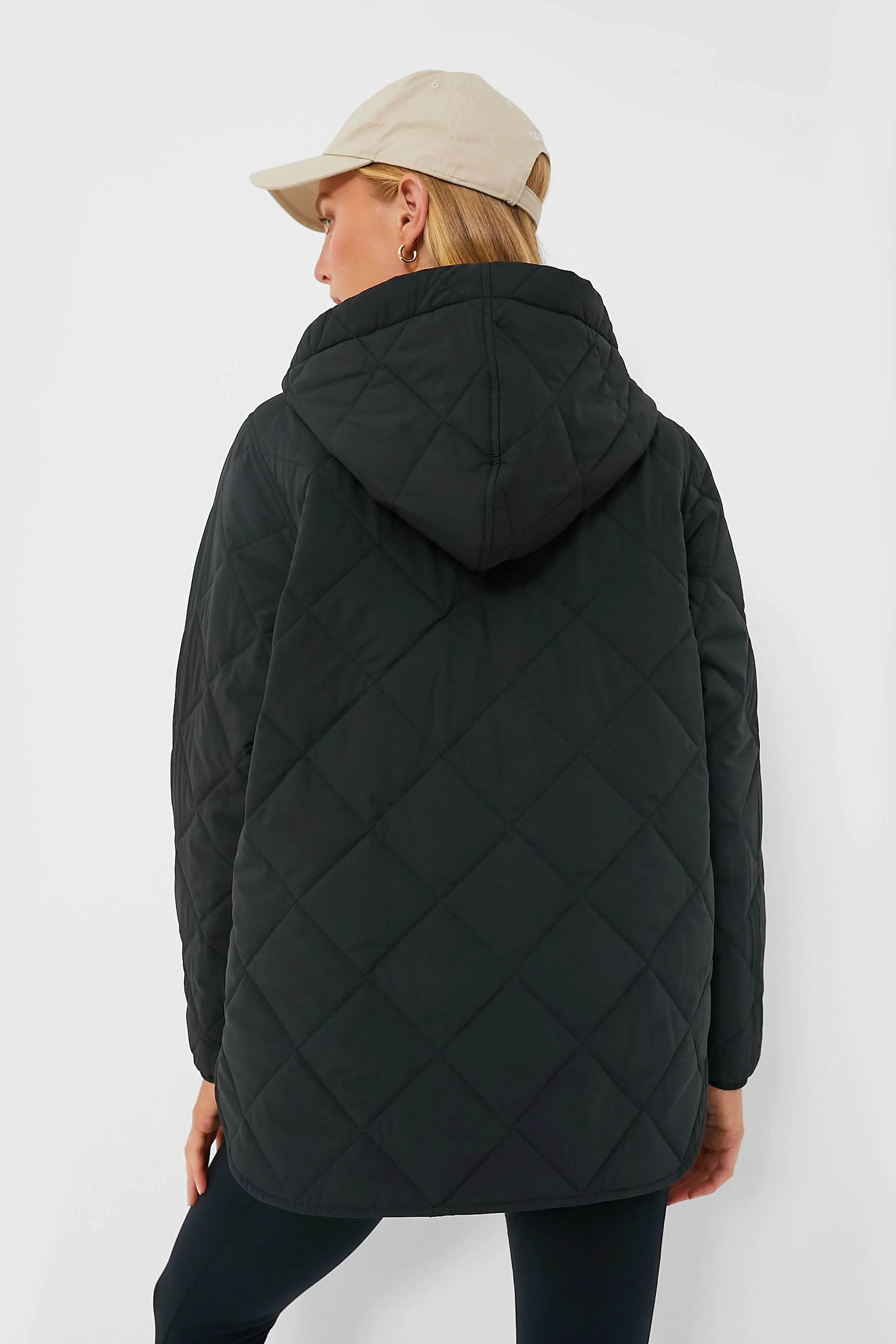 Black Quilted Bennett Pullover - Image 4