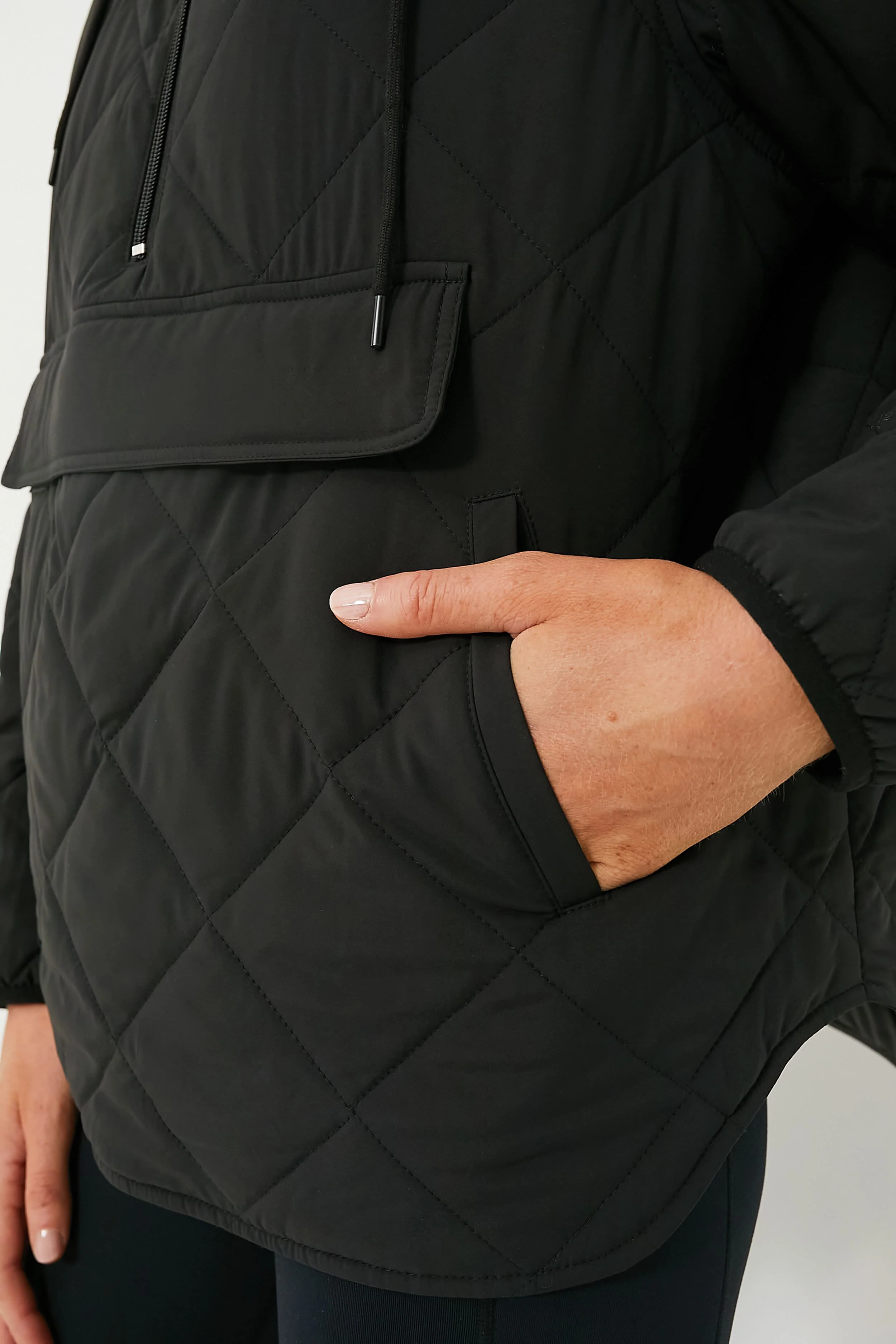Black Quilted Bennett Pullover - Image 6