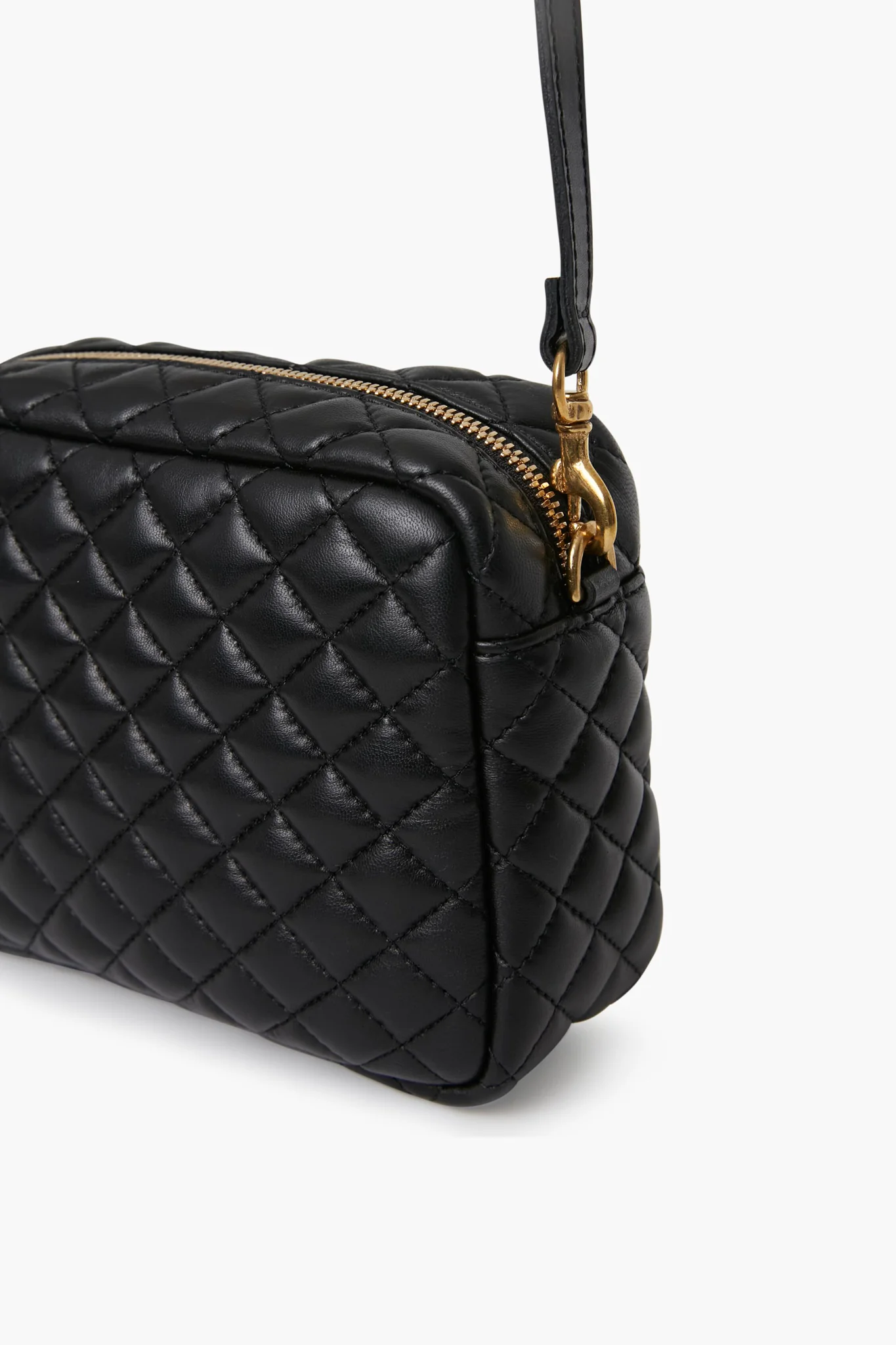 Black Quilted Midi Sac - Image 5