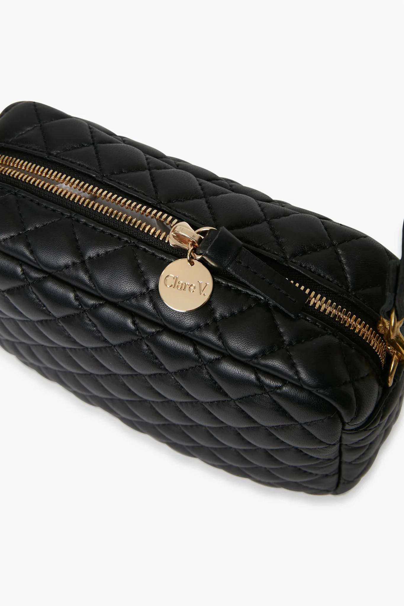 Black Quilted Midi Sac - Image 6