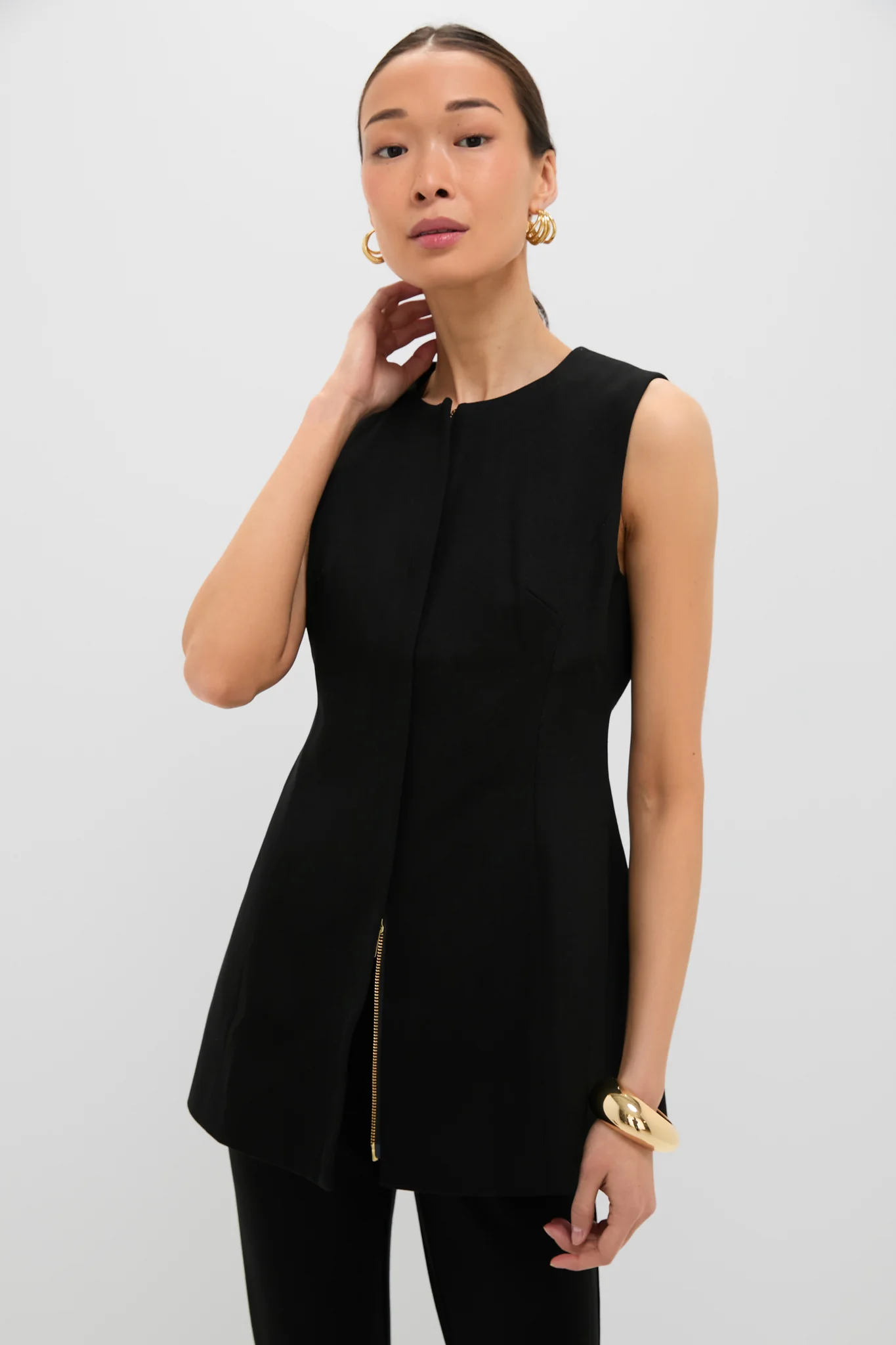 Black Rhoda Tunic Top - Image 2