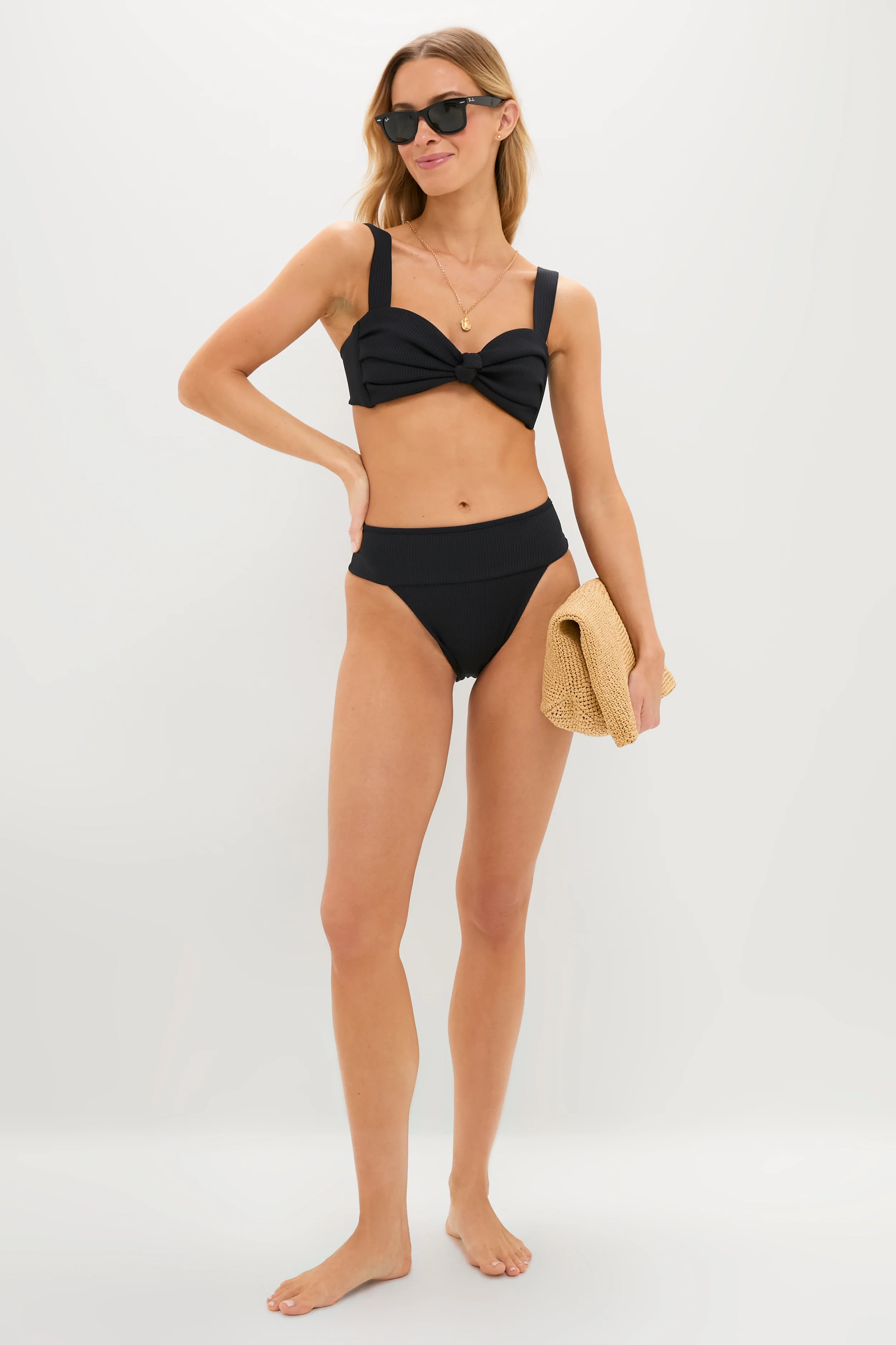 Black Rib Hayden Bikini Top - Image 2