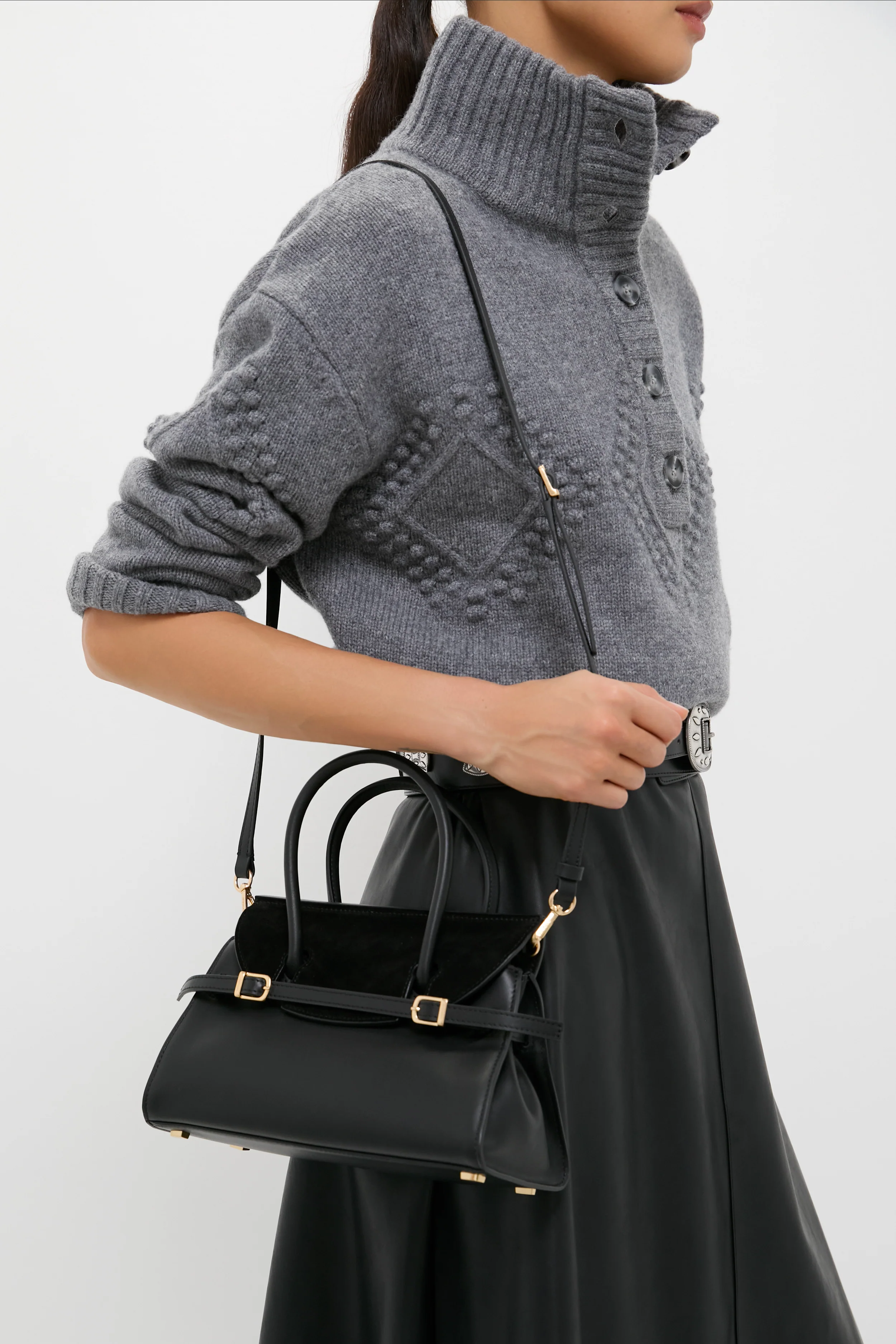 Black River Small Suede Top Handle Bag - Image 2