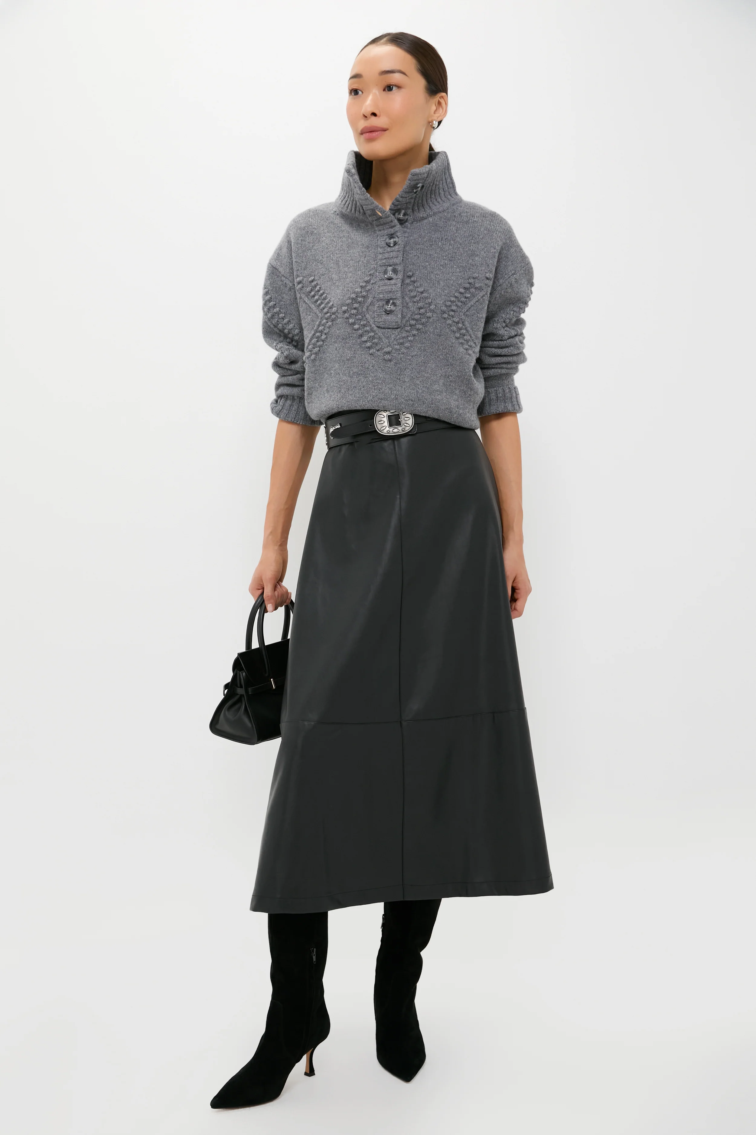 Black River Small Suede Top Handle Bag - Image 3