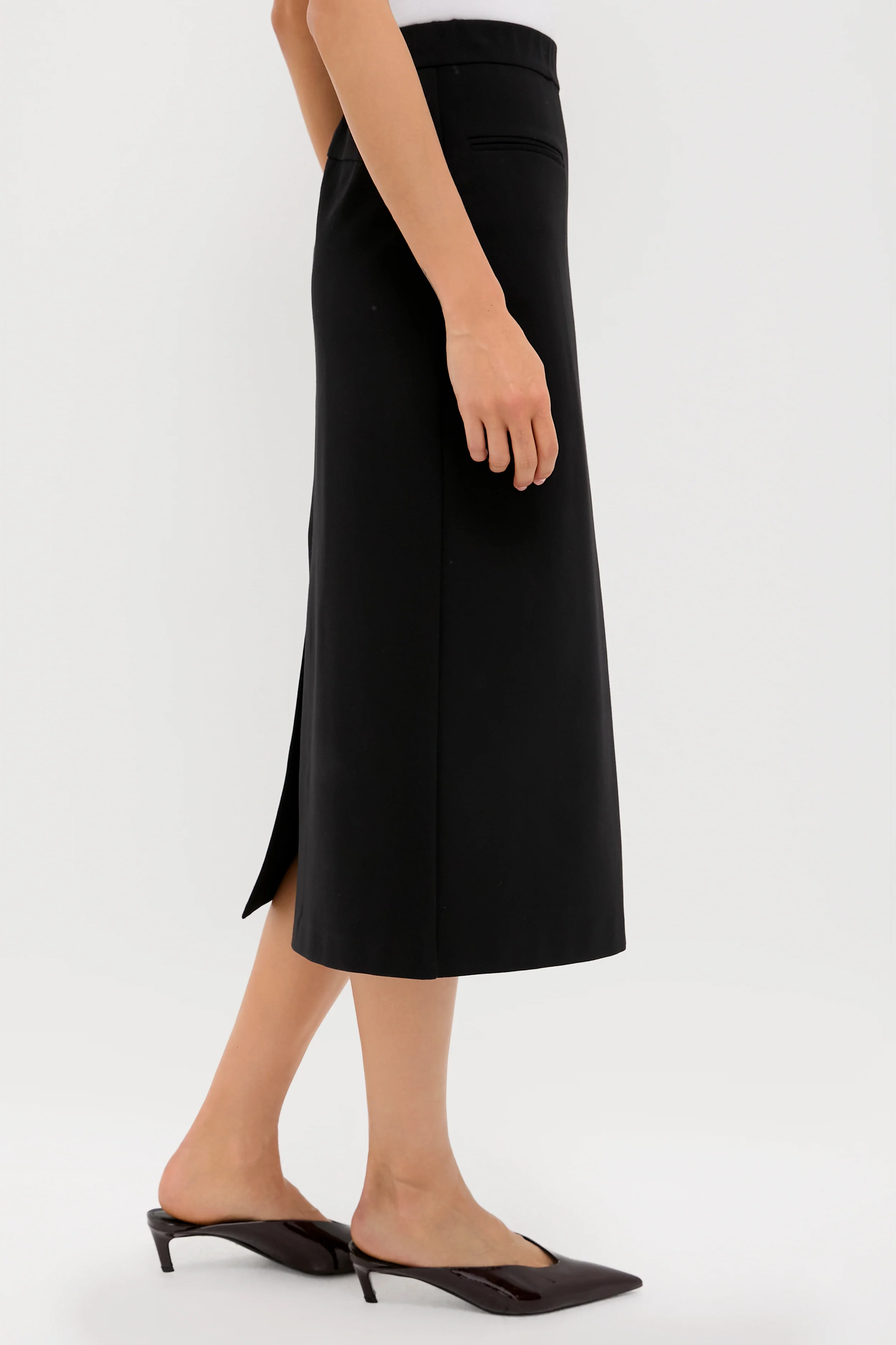 Black Rosewell Midi Skirt - Image 3