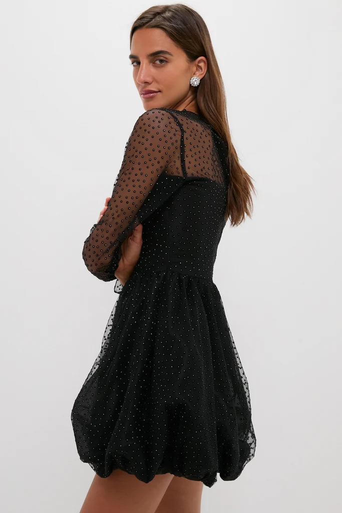 Black Saoirse Mini Dress - Image 3