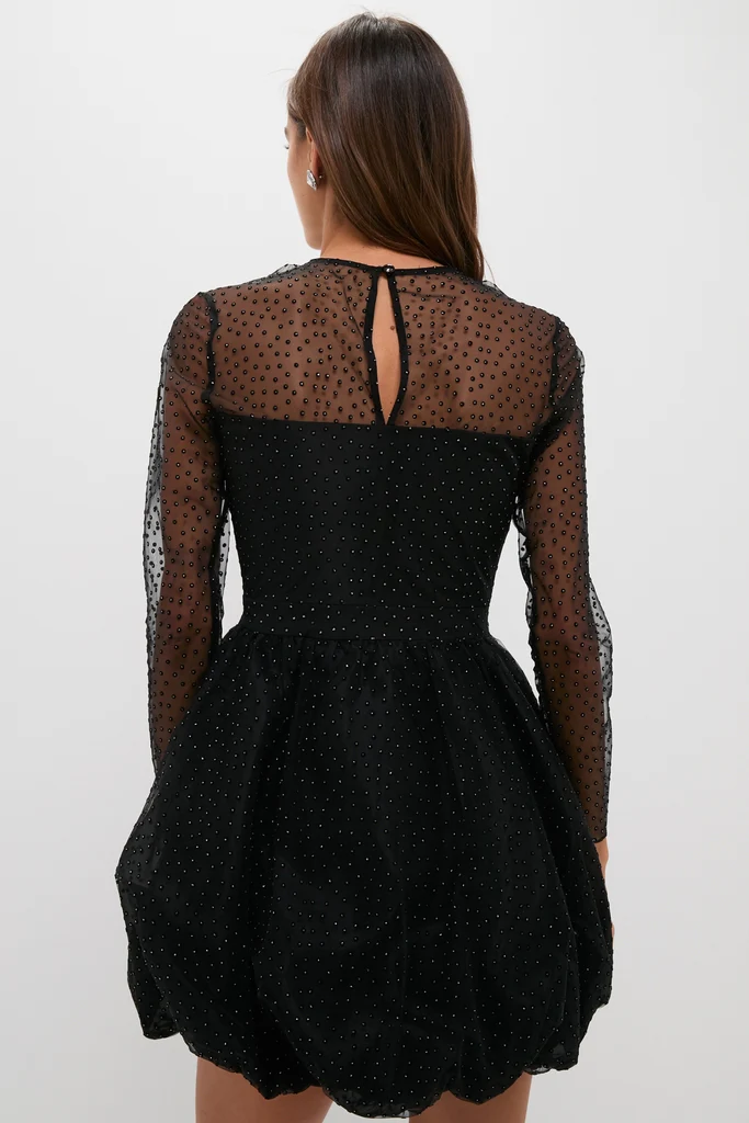 Black Saoirse Mini Dress - Image 4