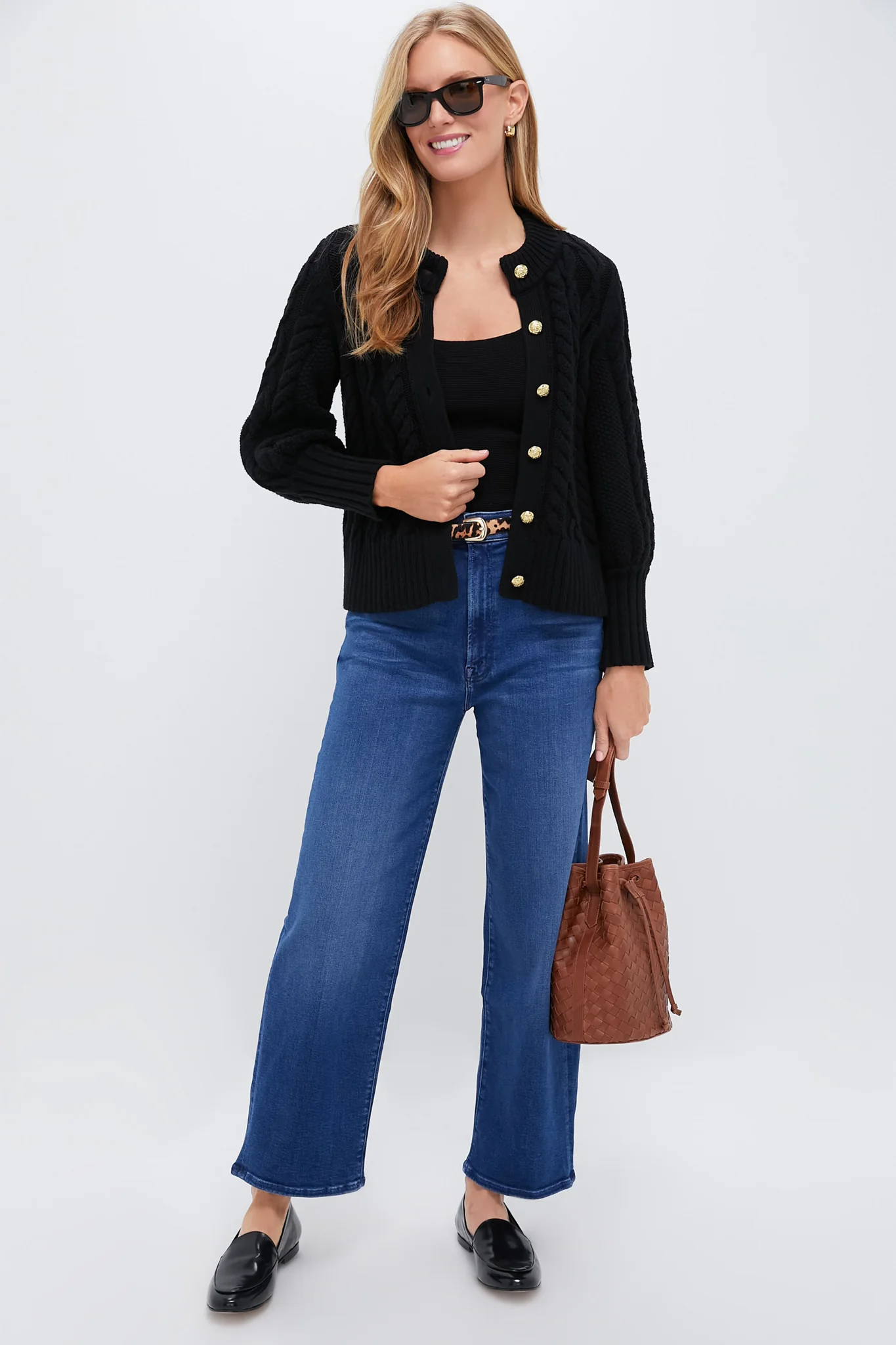 Black Sara Rib Knit Tank - Image 2