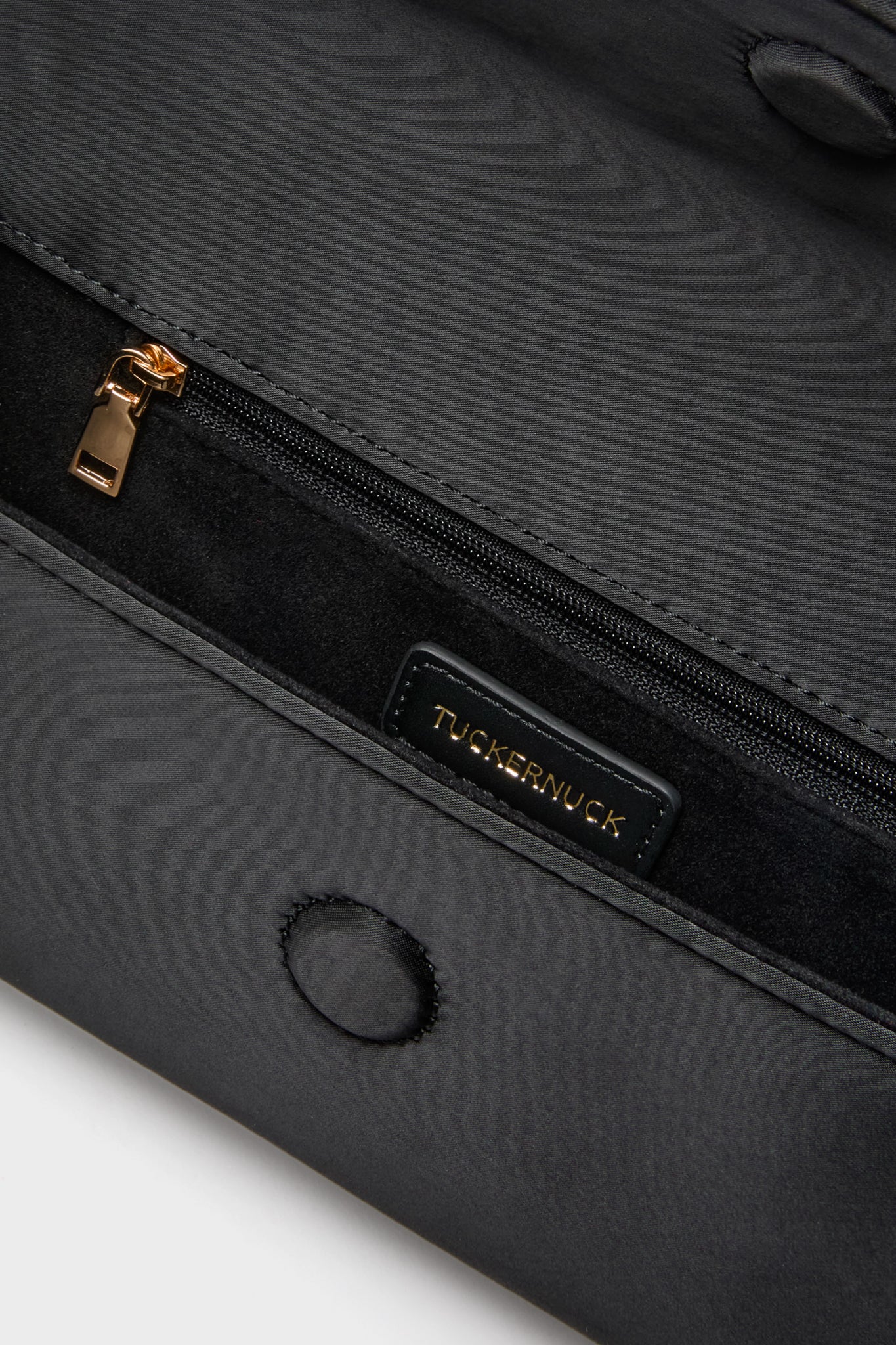 Black Satin Gabrielle Clutch - Image 5