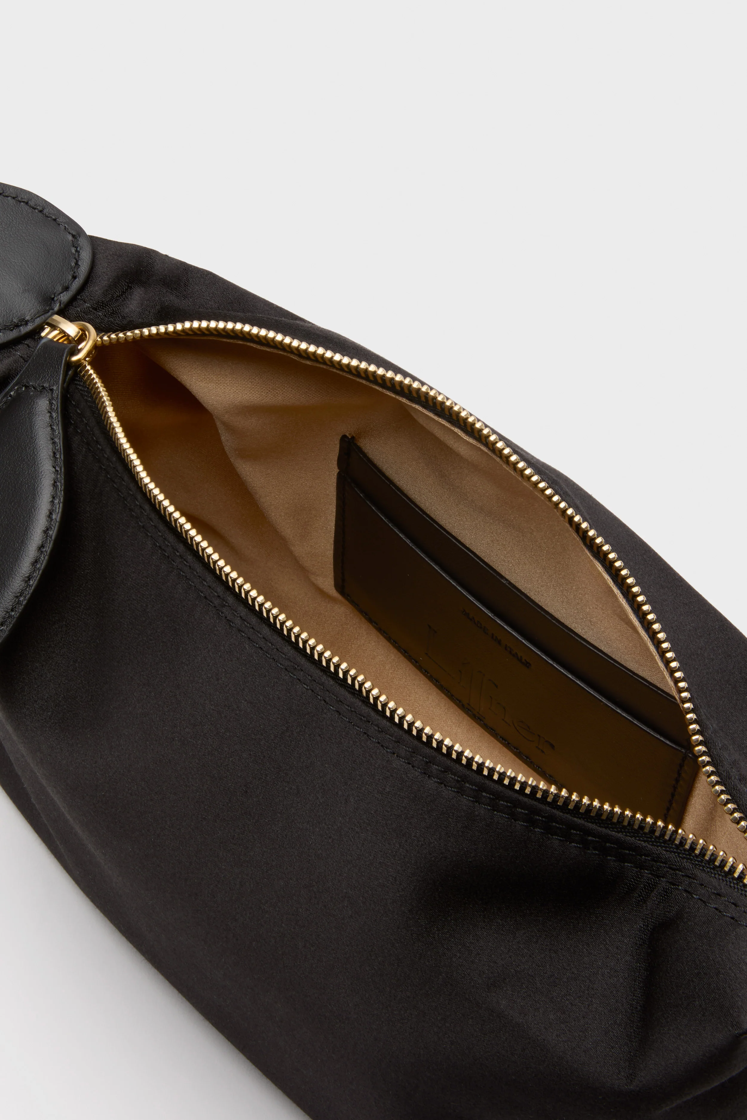 Black Satin Micro Pillow Pouch - Image 4