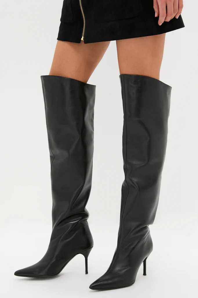 Black Sebastian Over The Knee Boot - Image 2