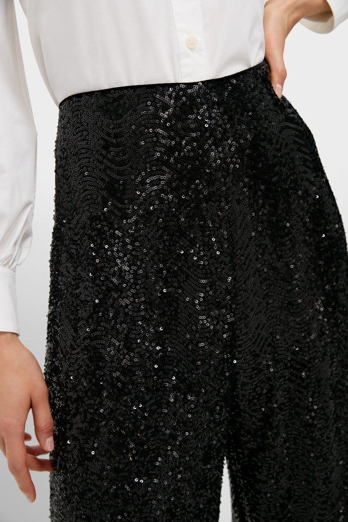 Black Sequin Tatum Pants - Image 6