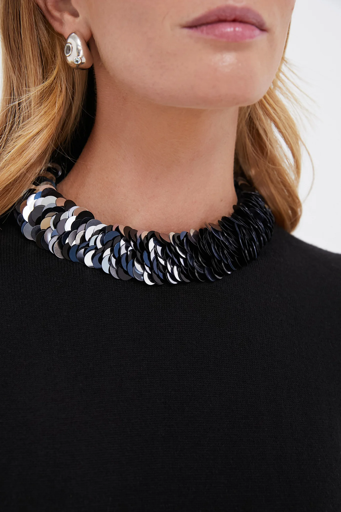 Black Sequin Trim Lina Sweater - Image 2