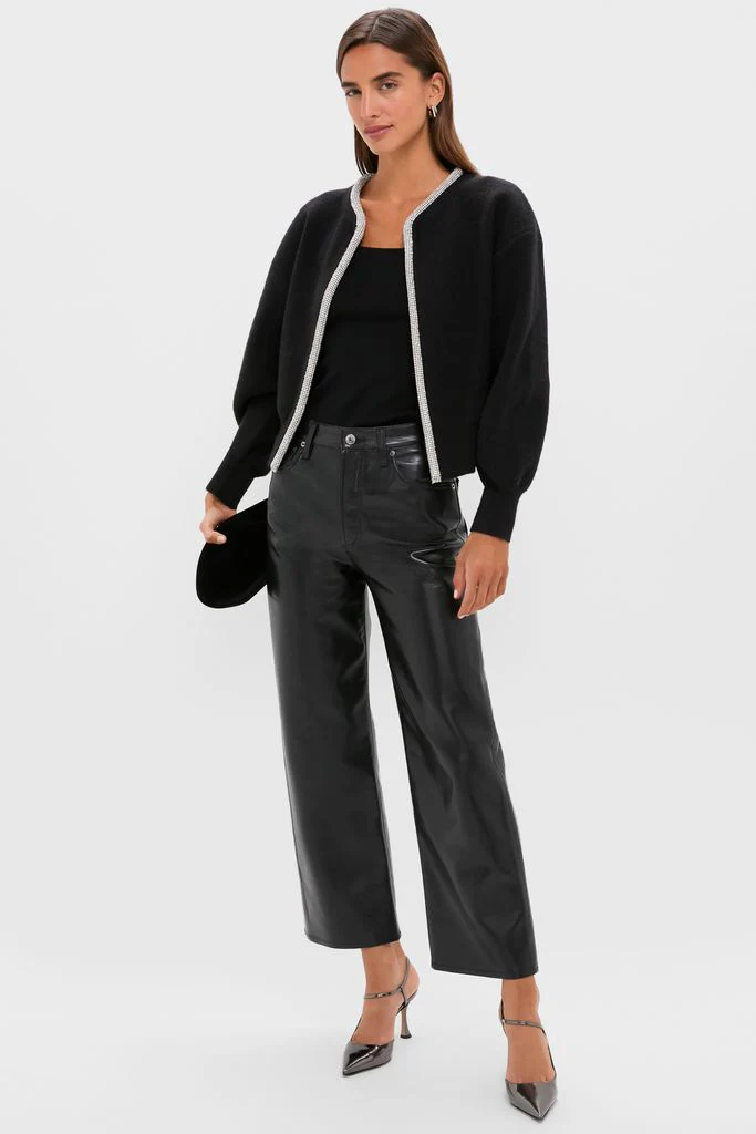 Black Sequin Trim Naomi Cardigan - Image 3