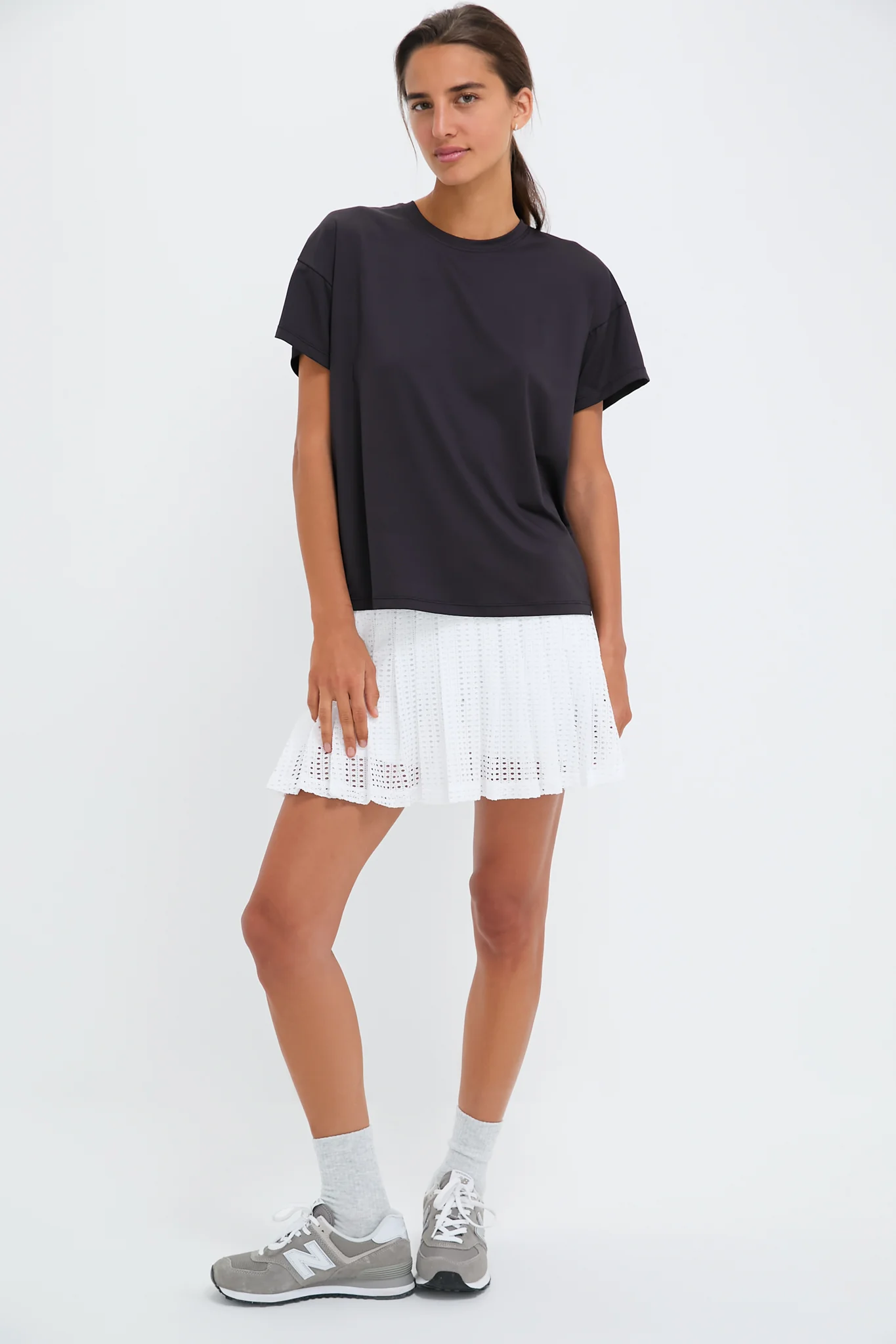 Black Short Sleeve Performance Jersey Ryan Boyfriend Tee - Image 6