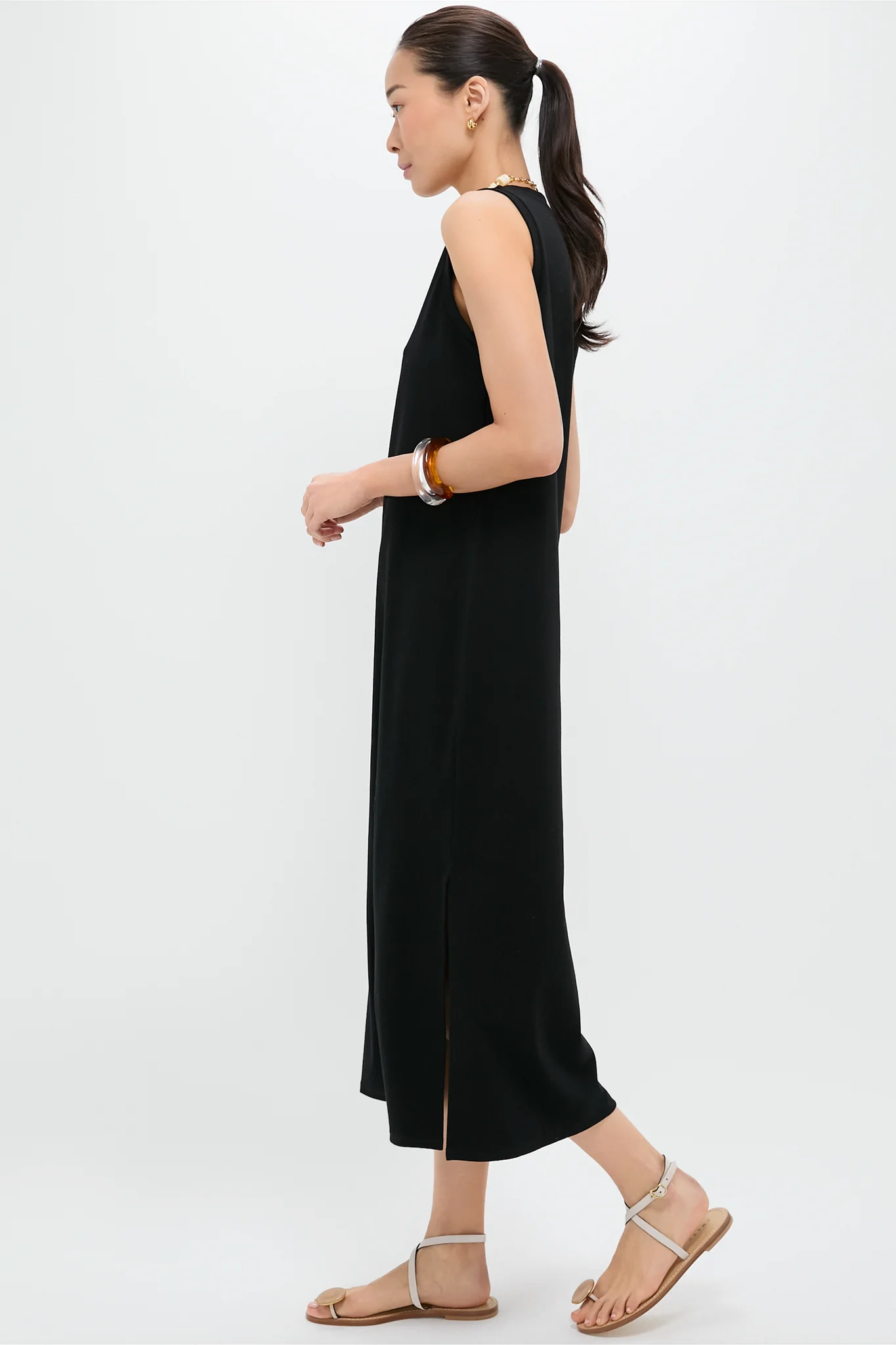 Black Sleeveless Gio Maxi Dress - Image 3