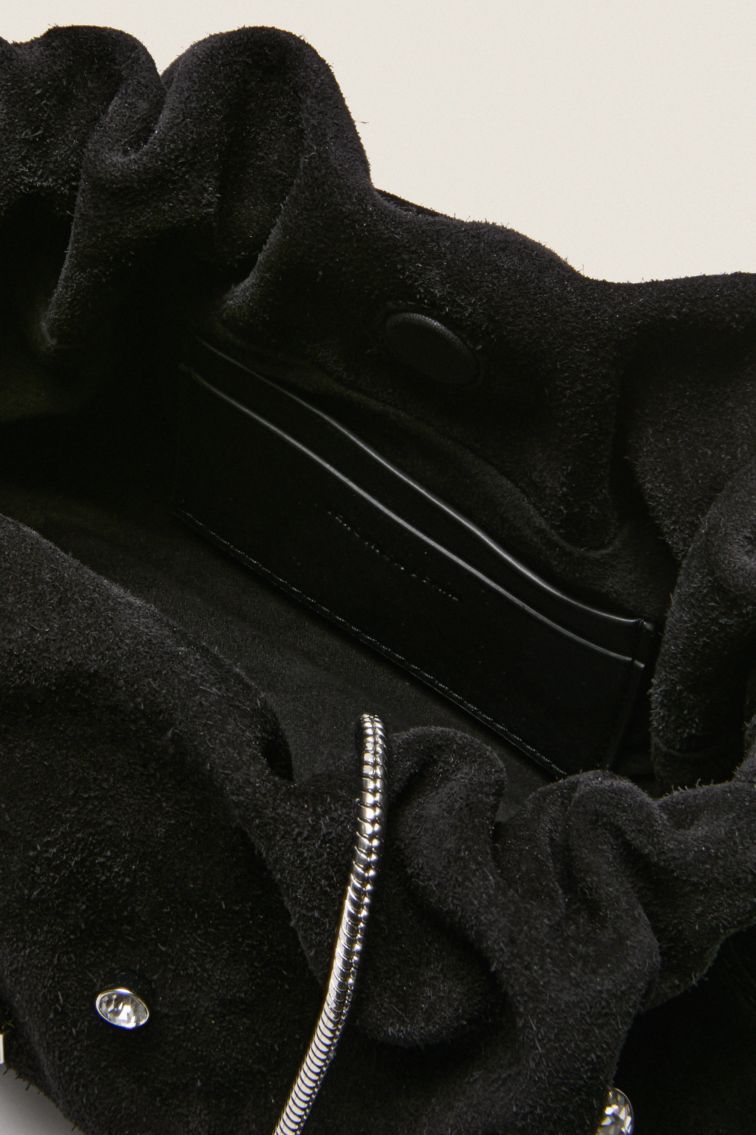 Black Small Crystal Stash Bag - Image 6