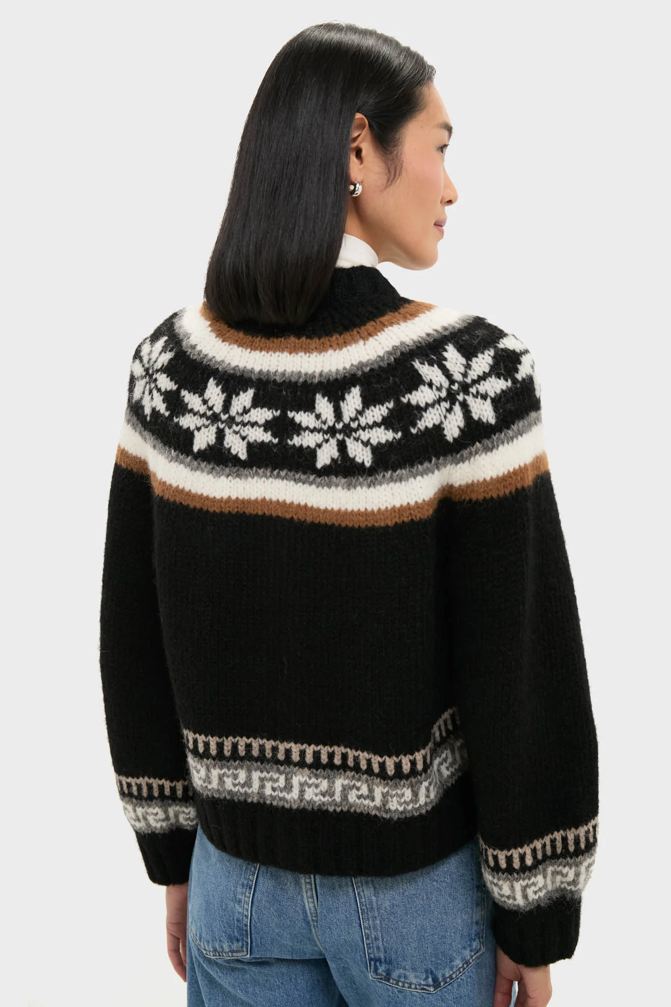 Black Snowflake Ice Rink Cardigan - Image 4