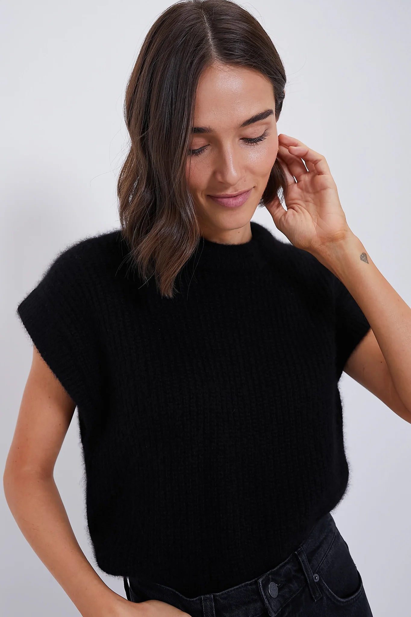 Black Softest Olivia Vest