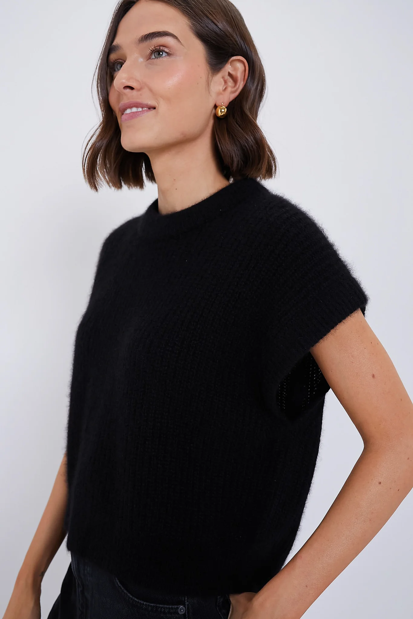 Black Softest Olivia Vest - Image 3