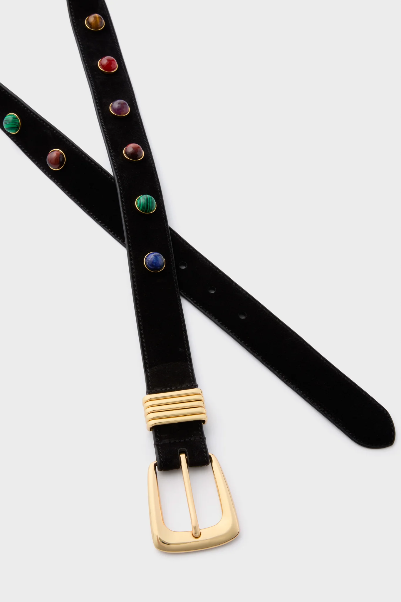 Black Stone Embellished Harness Belt - Image 4