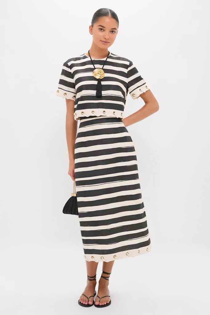 Black Stripe Story Top - Image 2