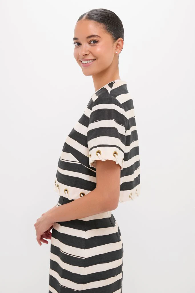 Black Stripe Story Top - Image 3