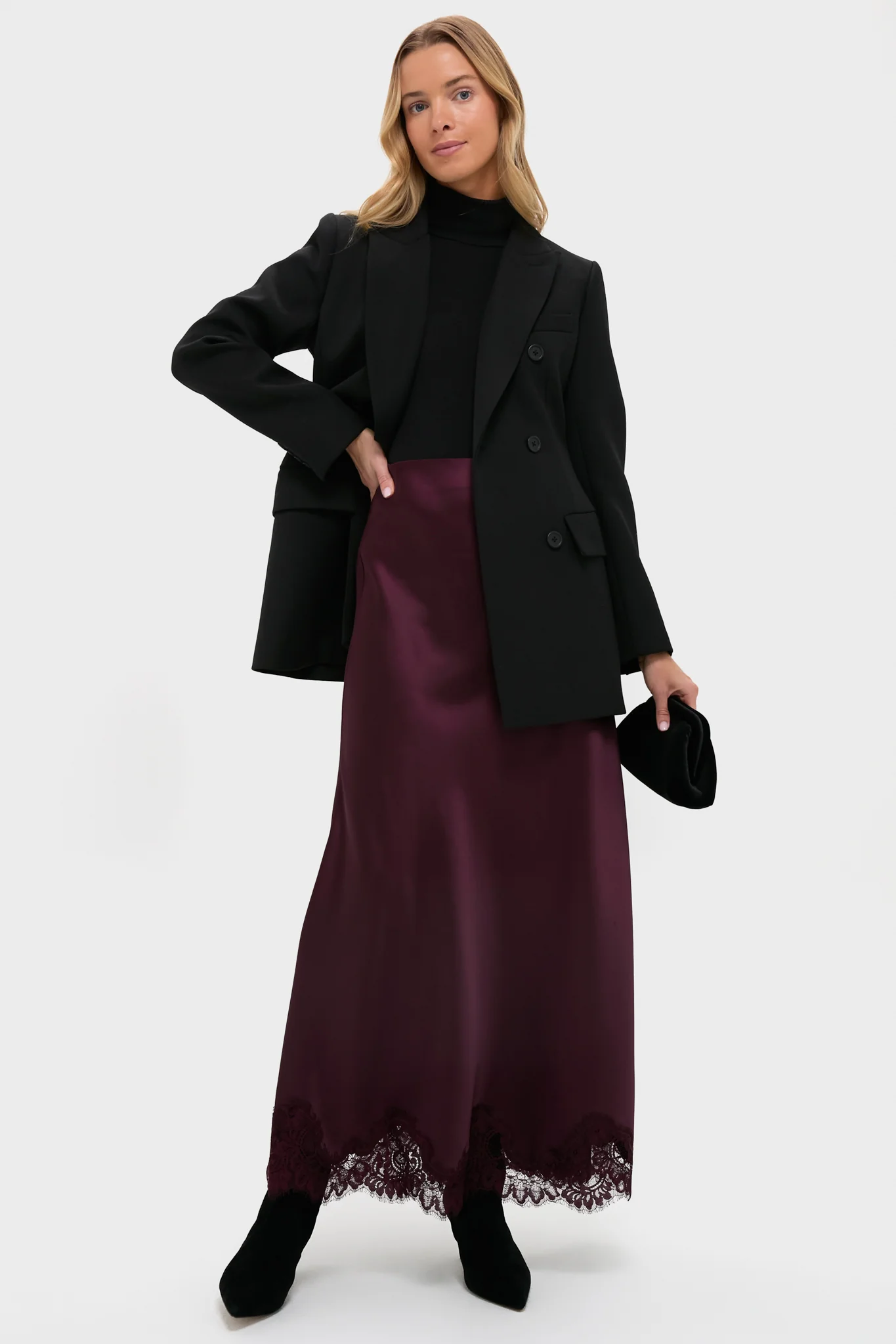 Black Sculpted Olivier Blazer - Image 2
