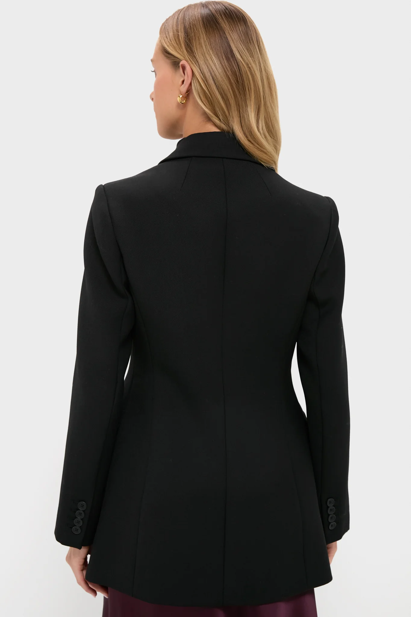 Black Sculpted Olivier Blazer - Image 5