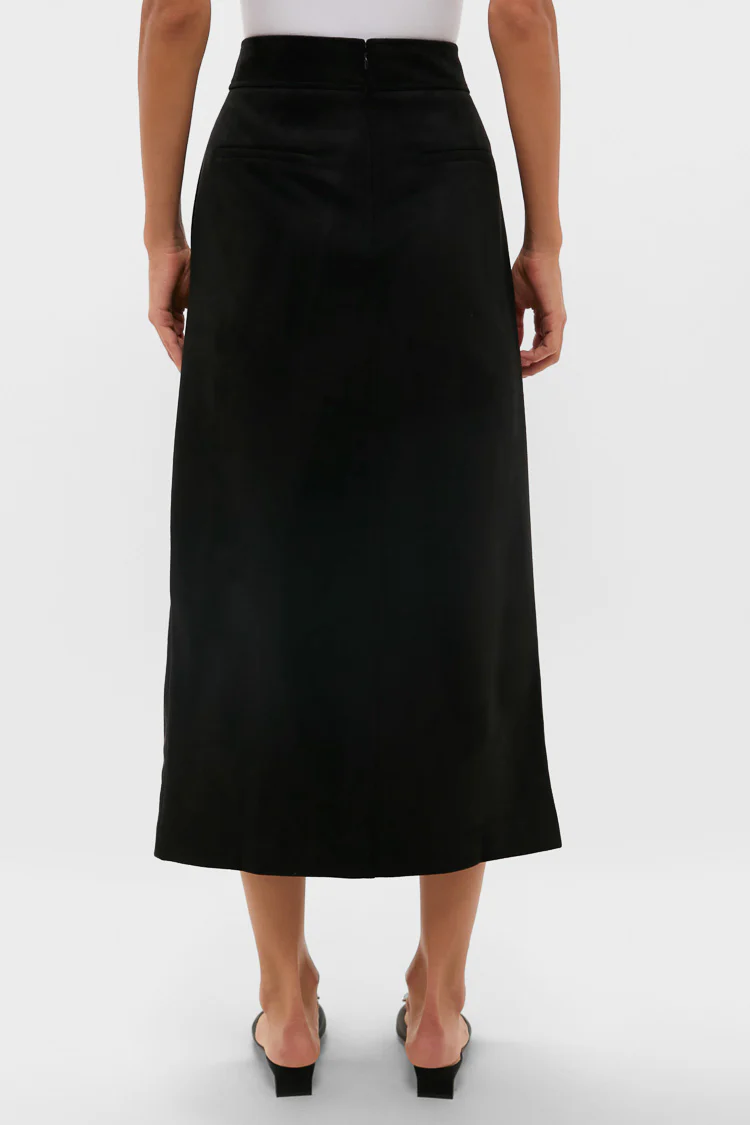 Black Suede Lorna Pencil Skirt - Image 4