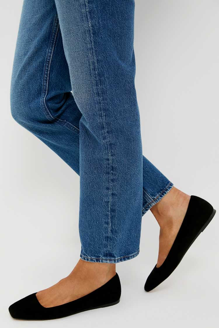 Black Suede Nadia Flats - Image 2