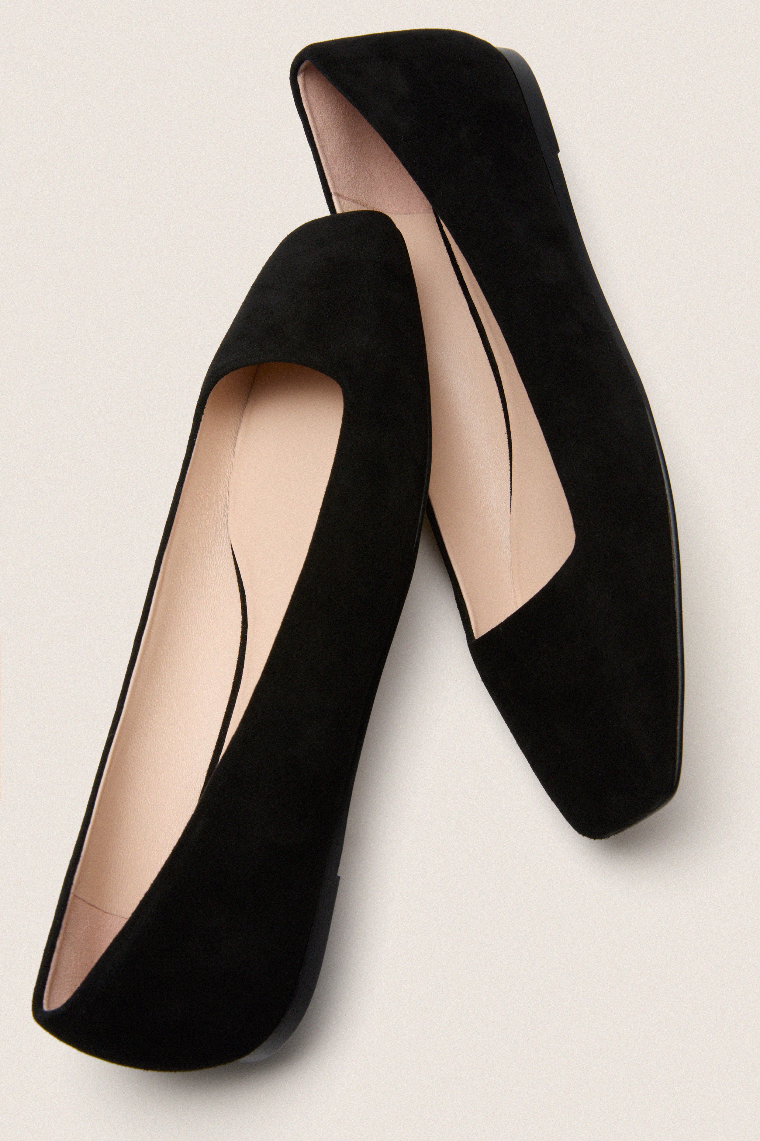 Black Suede Nadia Flats - Image 5