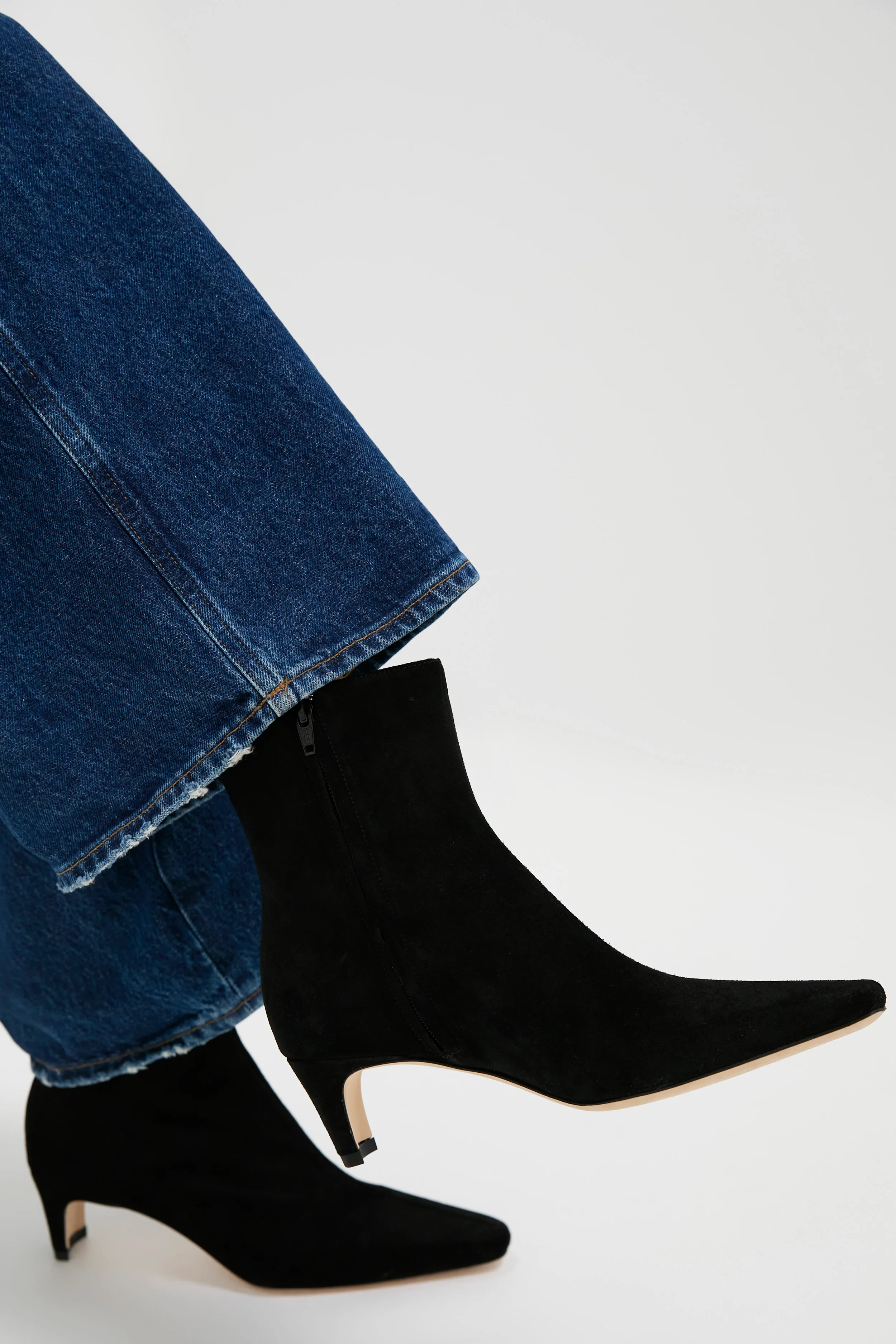 Black Suede Wally Ankle Boot - Image 2