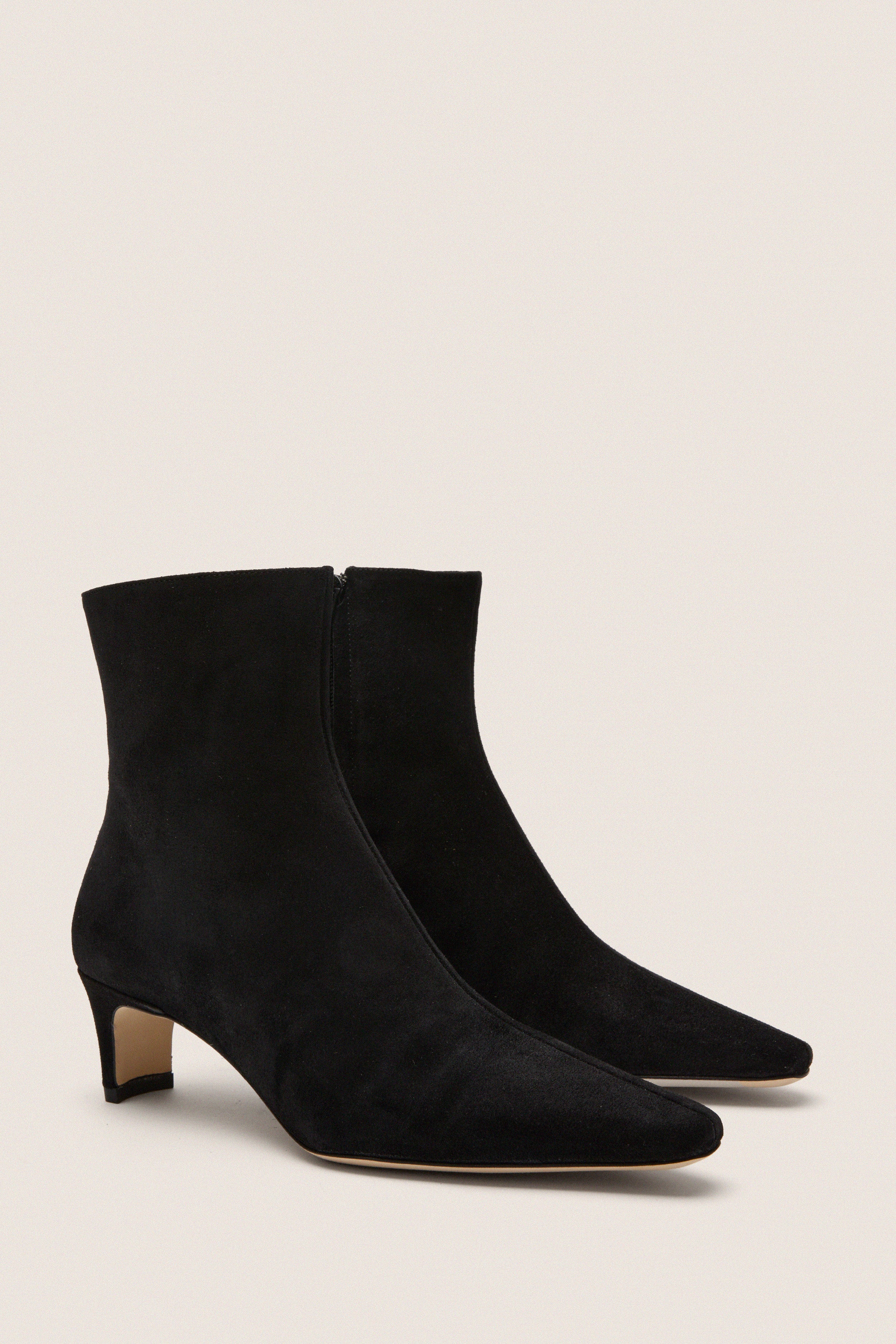 Black Suede Wally Ankle Boot - Image 4
